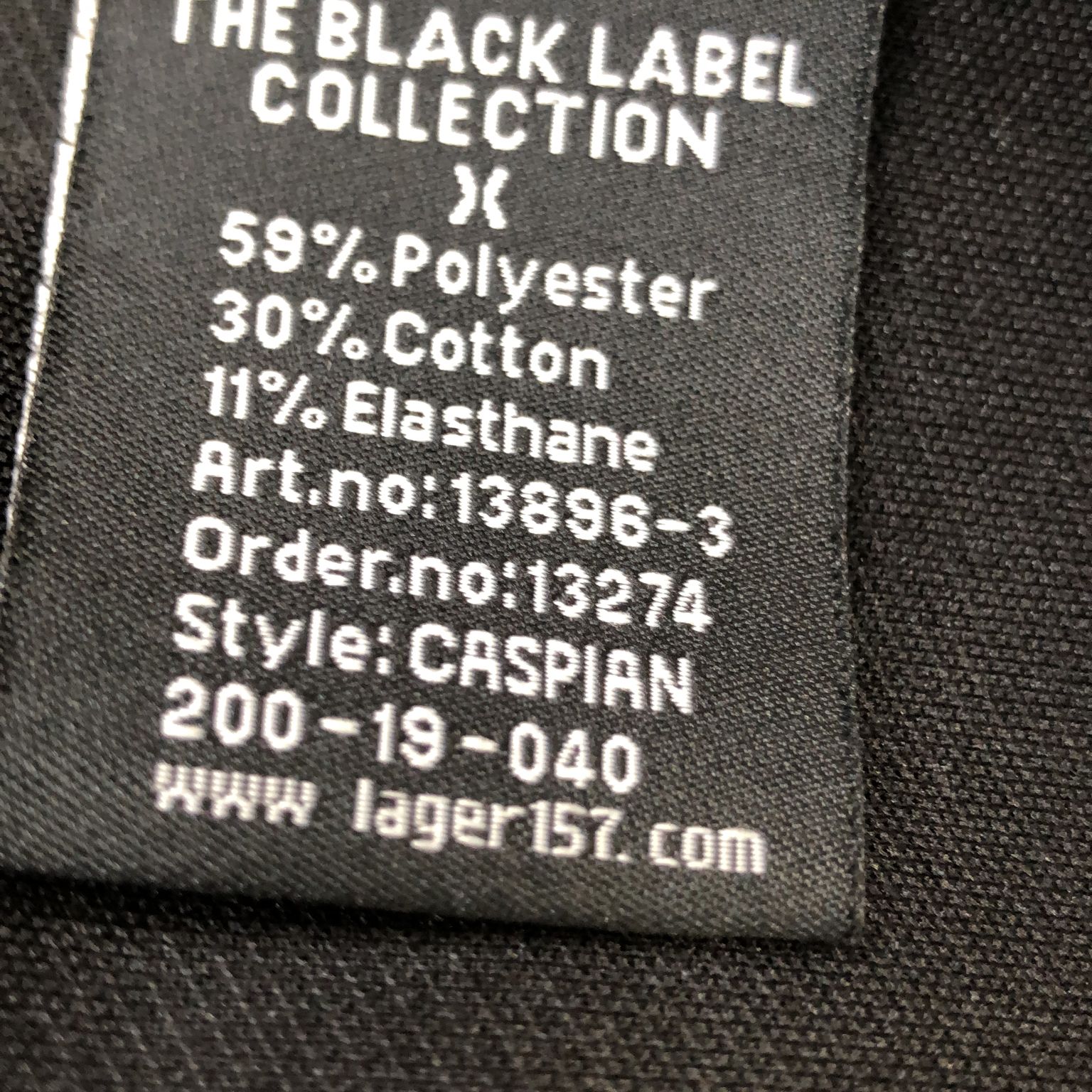 The Black Label Collection Lager 157