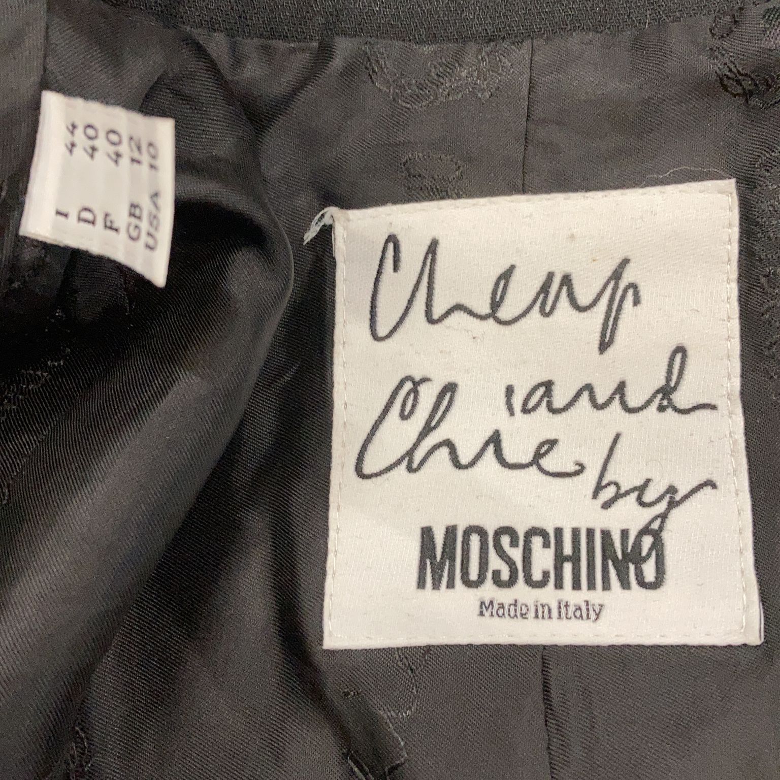 Cheap and Chic by Moschino