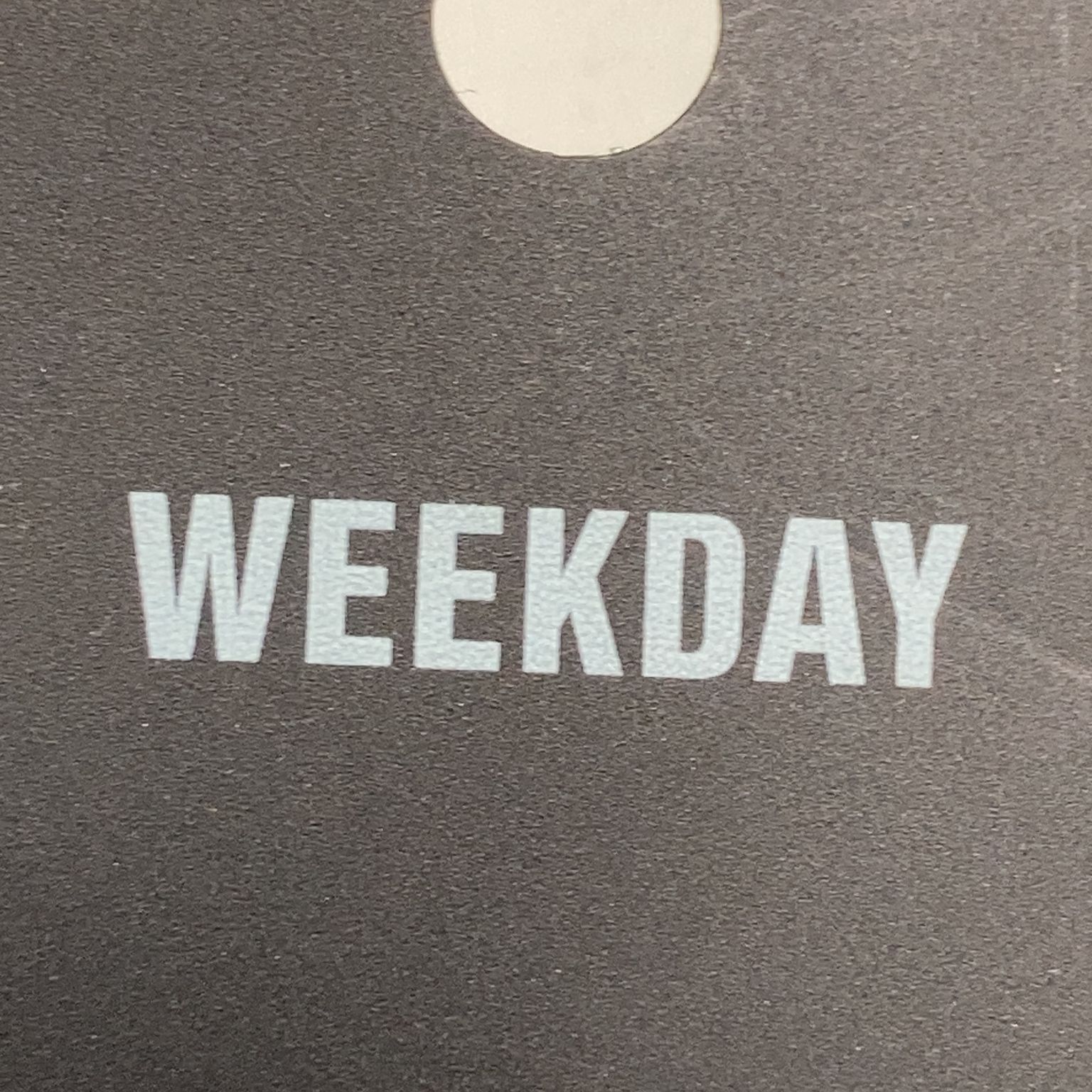 Weekday