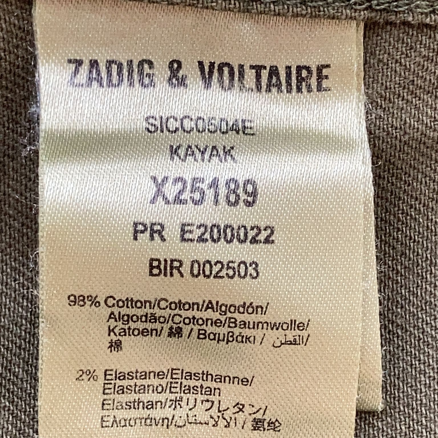 Zadig  Voltaire