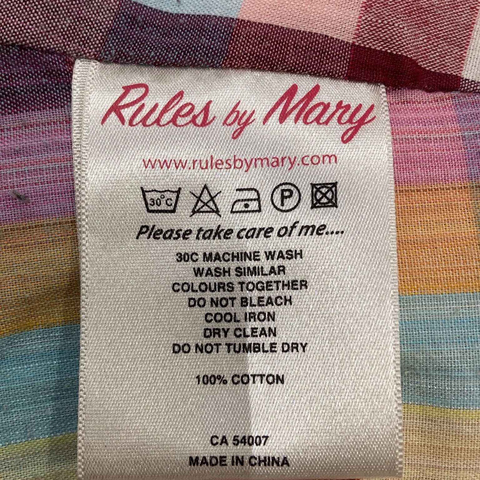 Rules by Mary