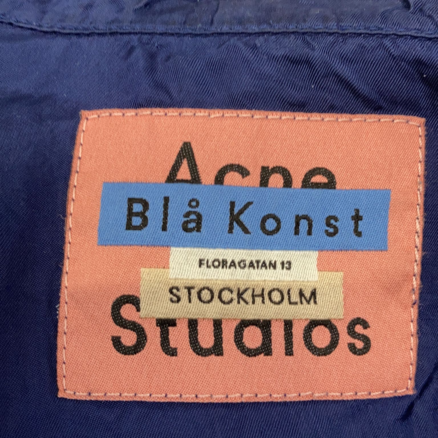 Acne Studios Blå Konst