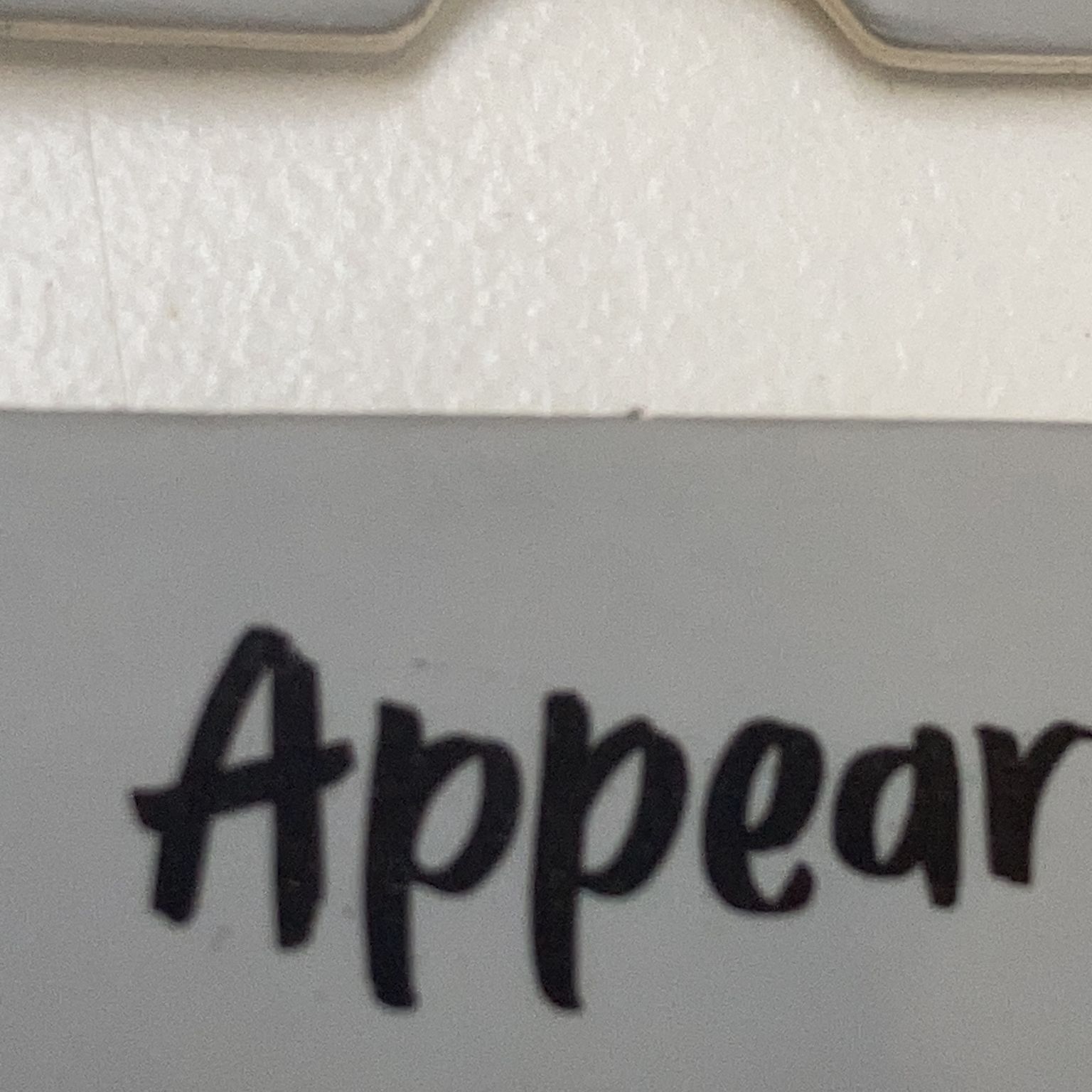 Appear