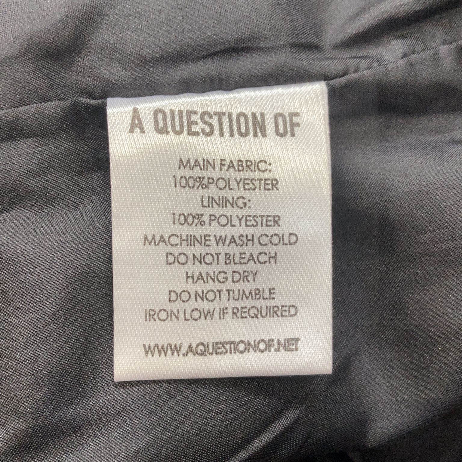 A Question of Concious Apparel