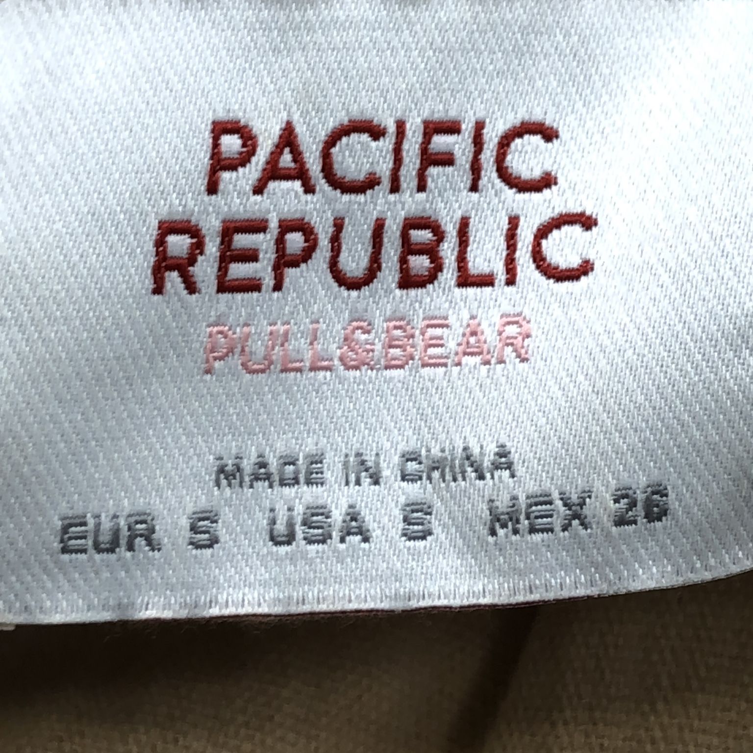 Pacific Republic Pull  Bear