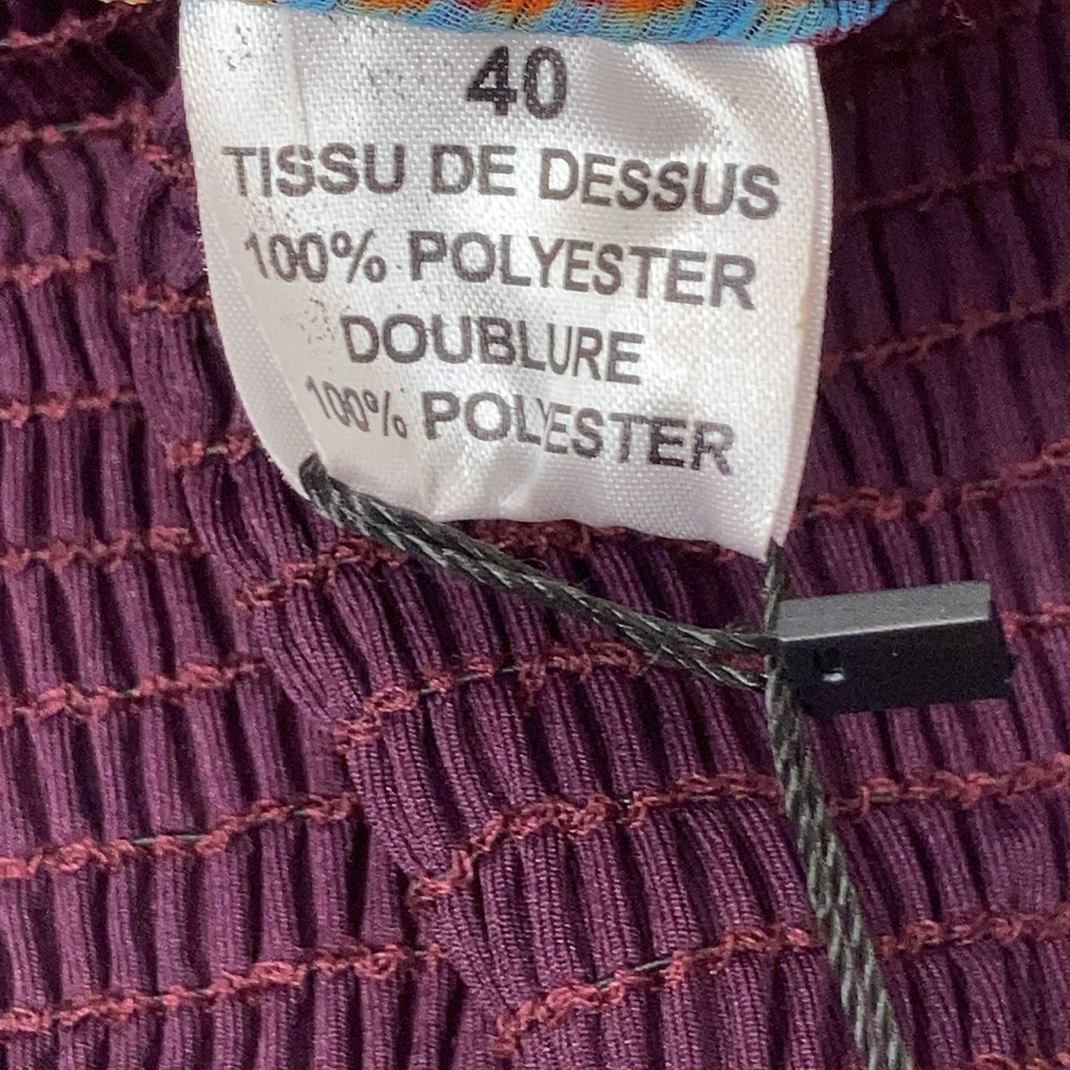 Tissu de Dessus