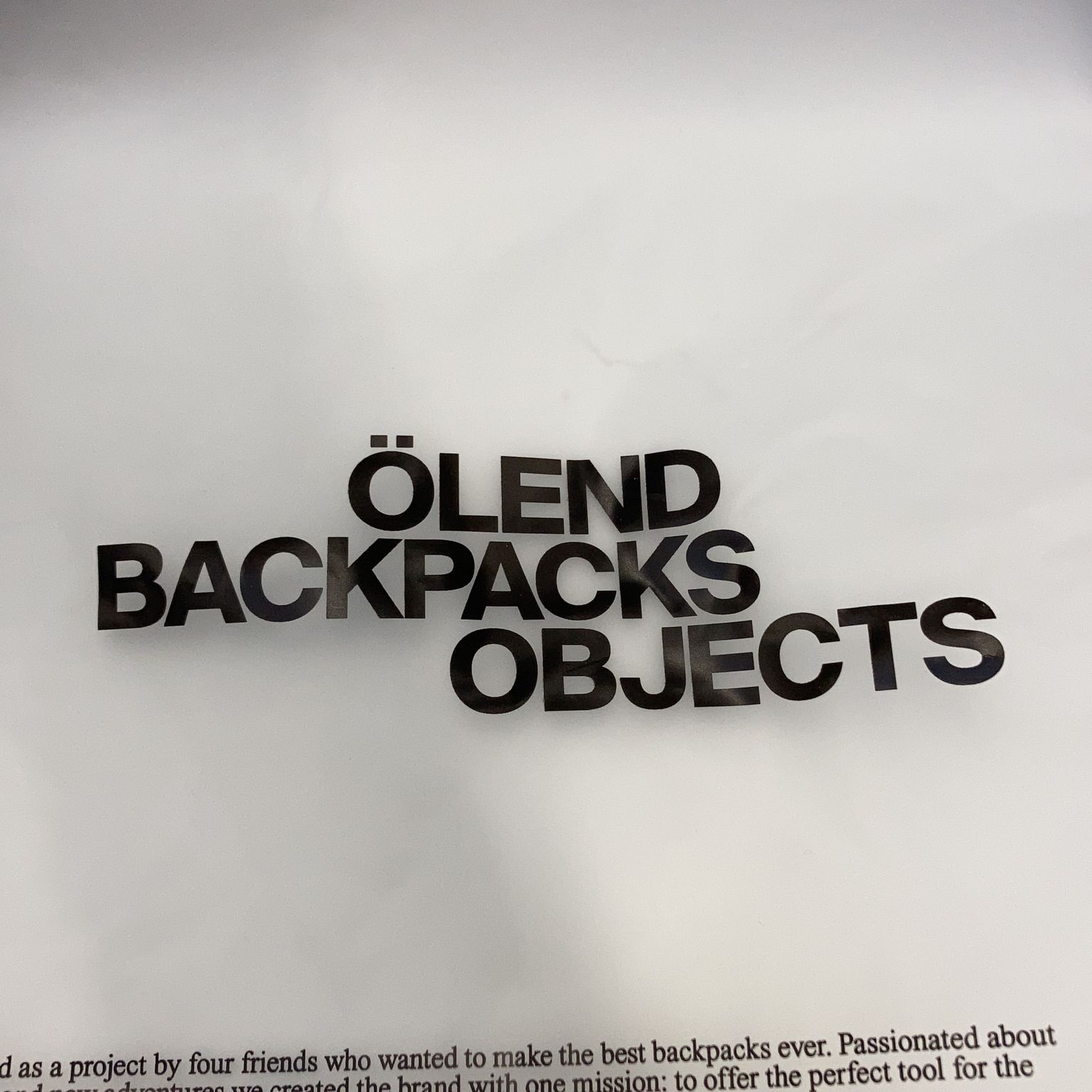 Ölend Backpacks