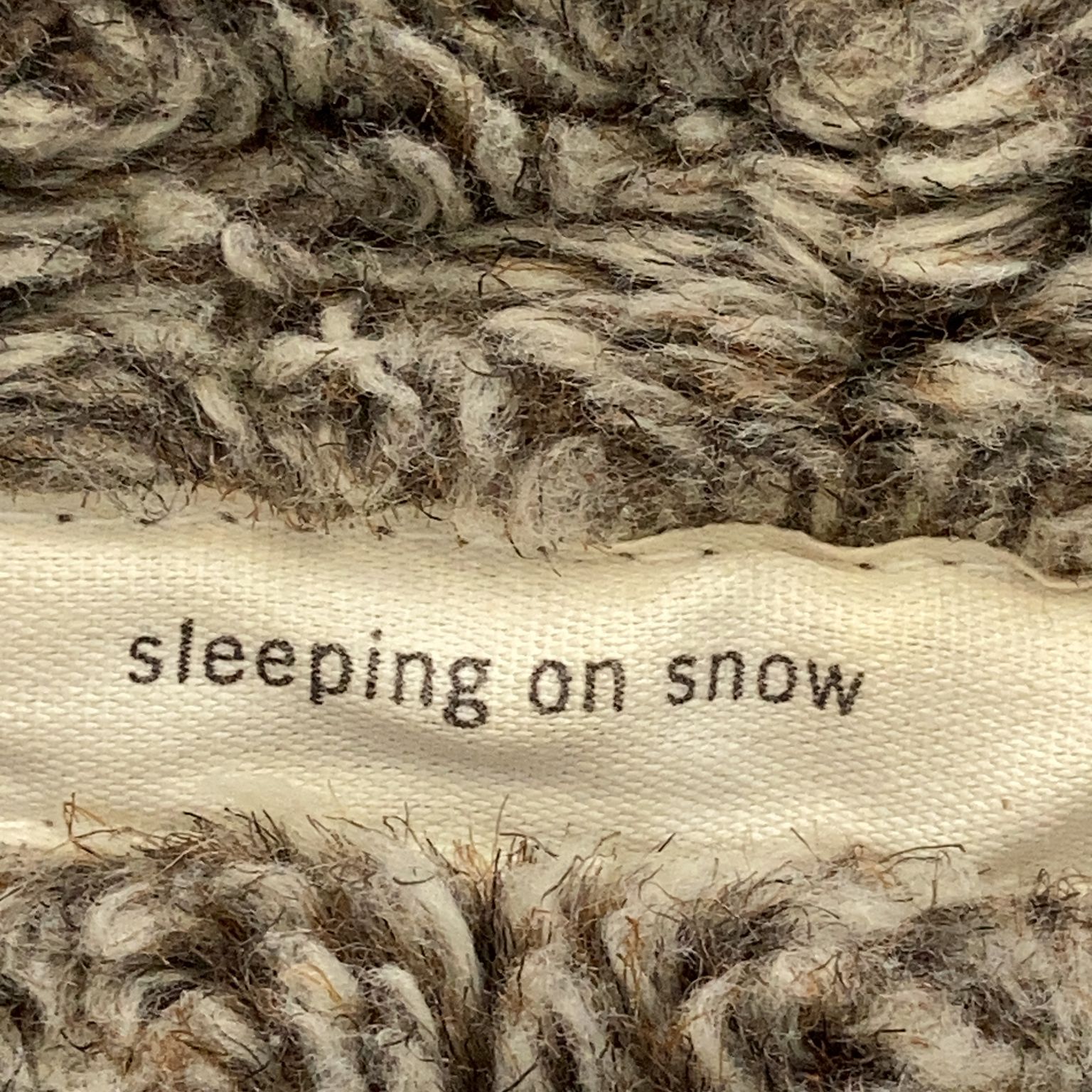 Sleeping on Snow