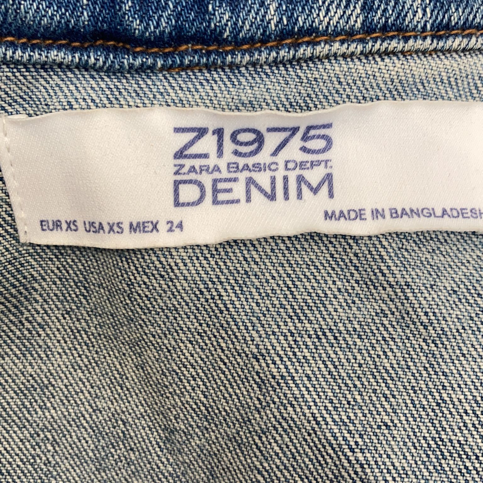 Zara Basic Z1975 Denim