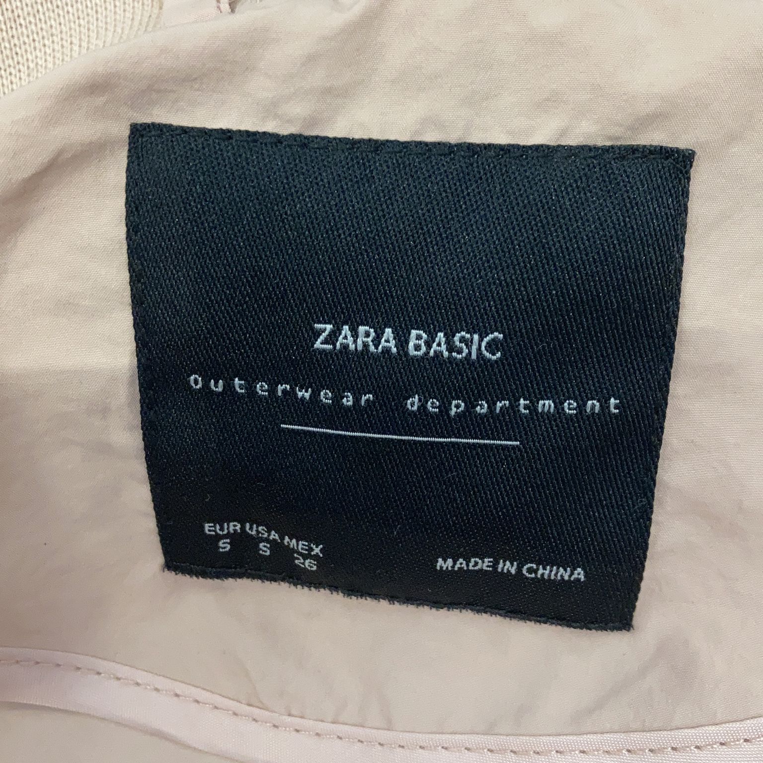 Zara Basic Outerwear