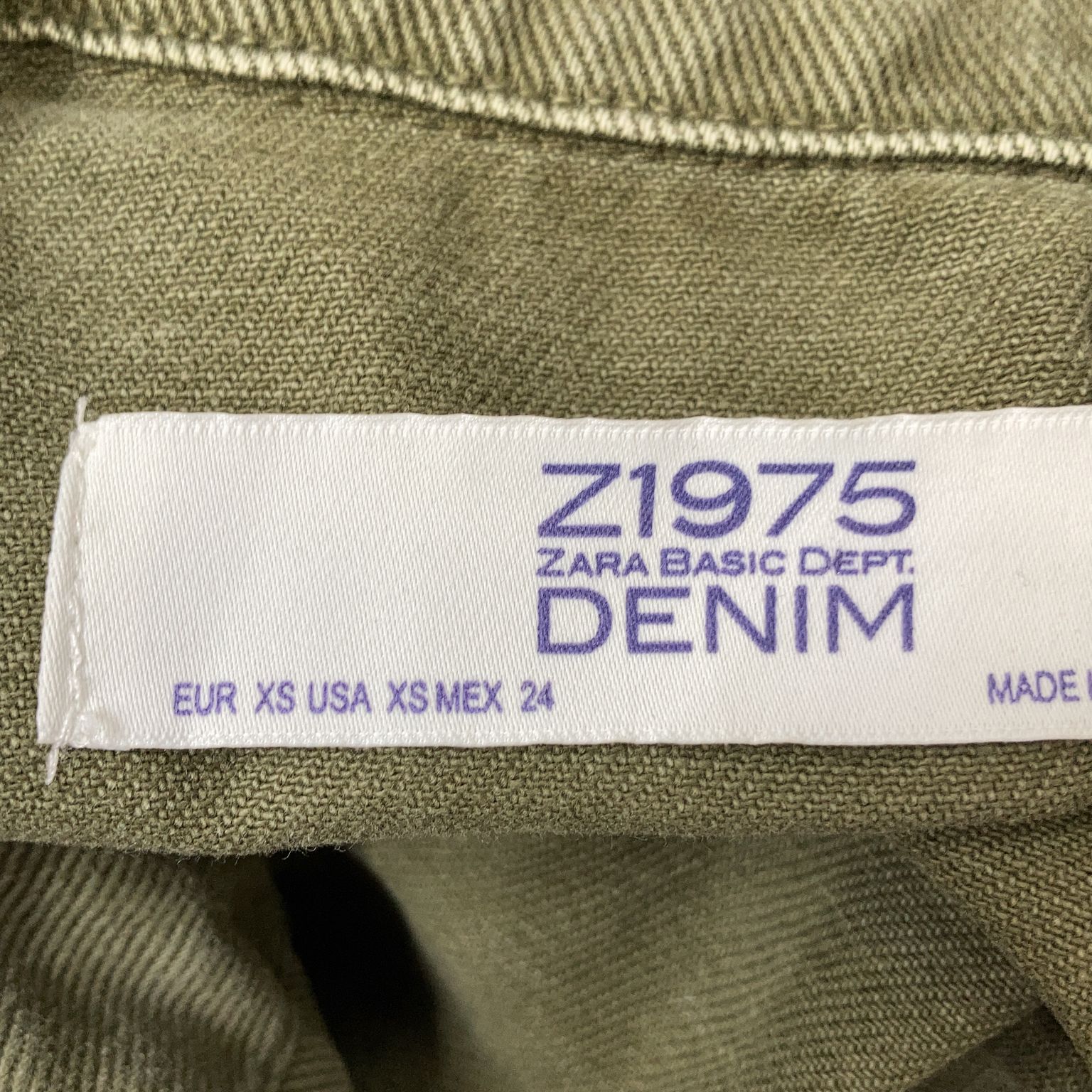 Zara Basic Z1975 Denim