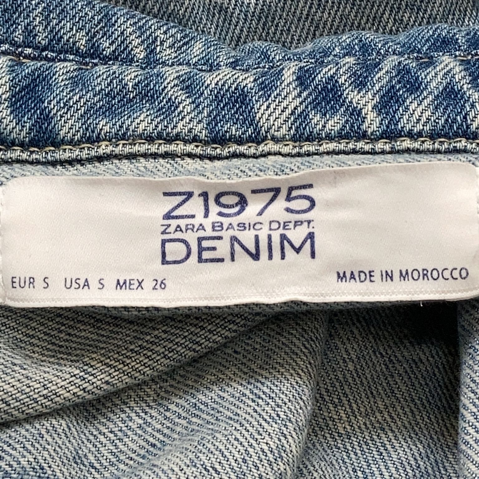 Zara Basic Z1975 Denim