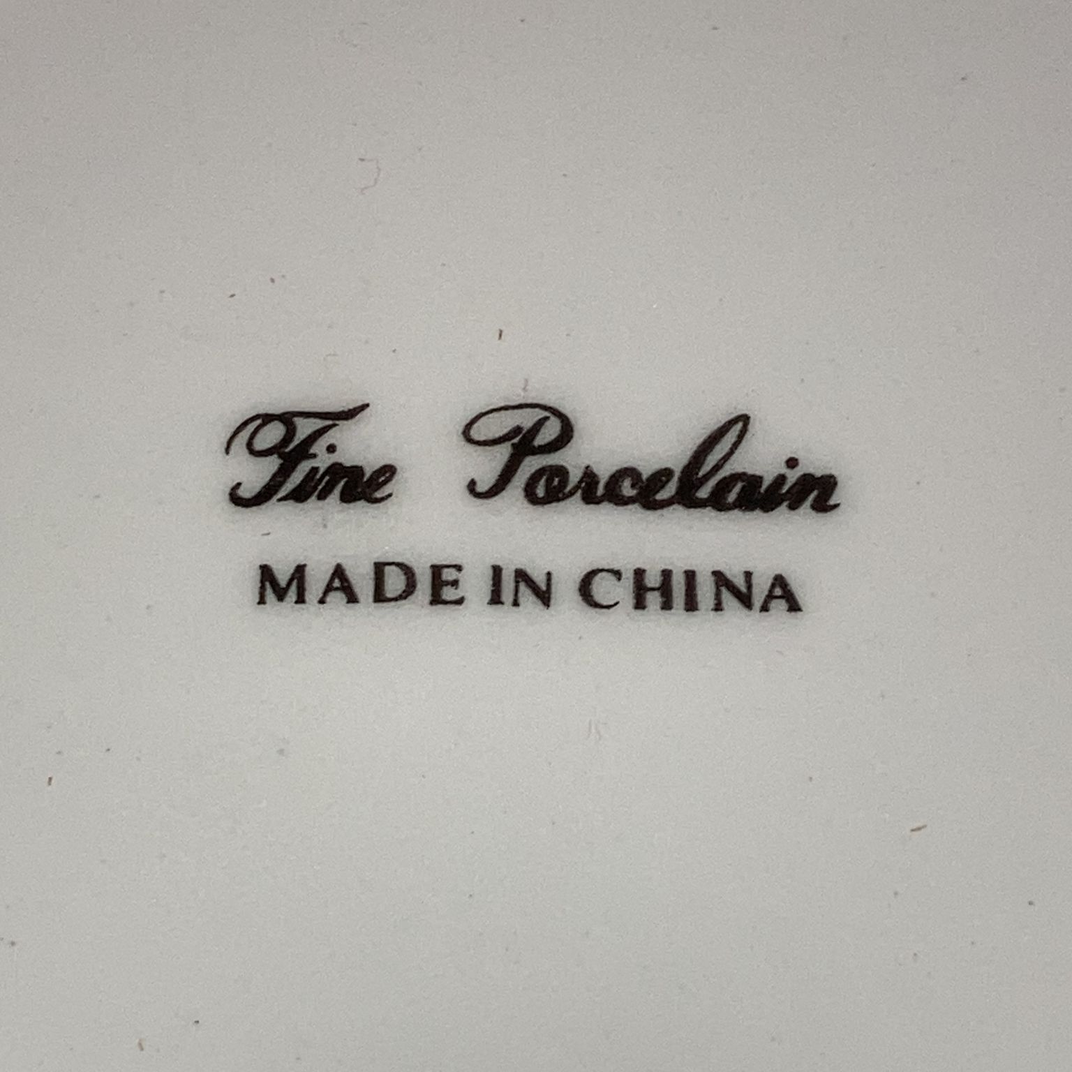 Fine Porcelain