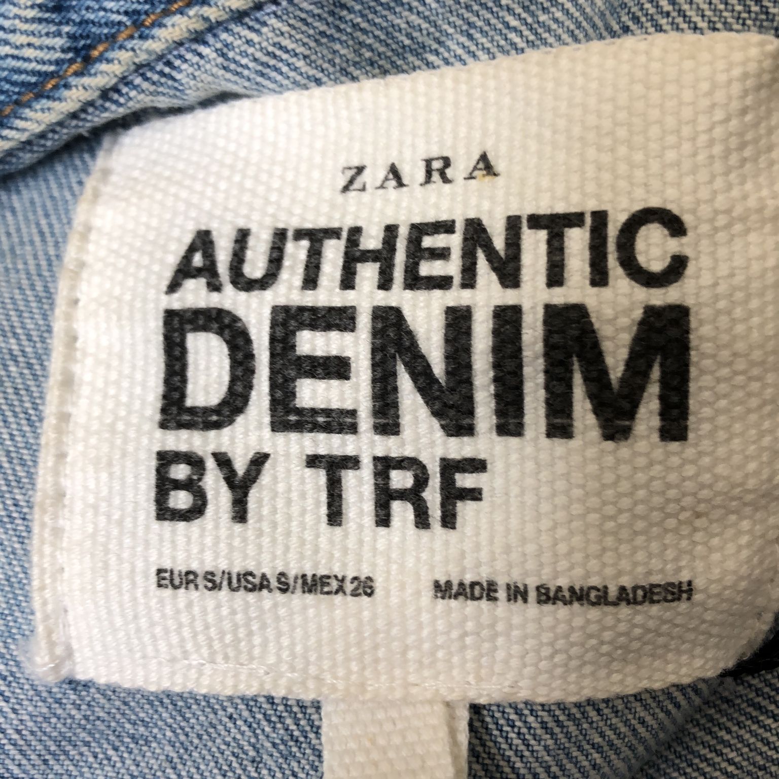 Zara Authentic Denim by TRF