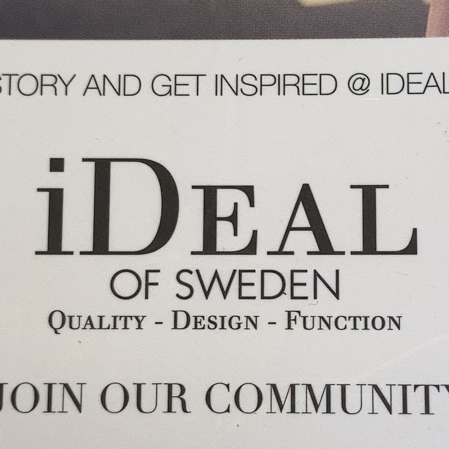 iDeal of Sweden