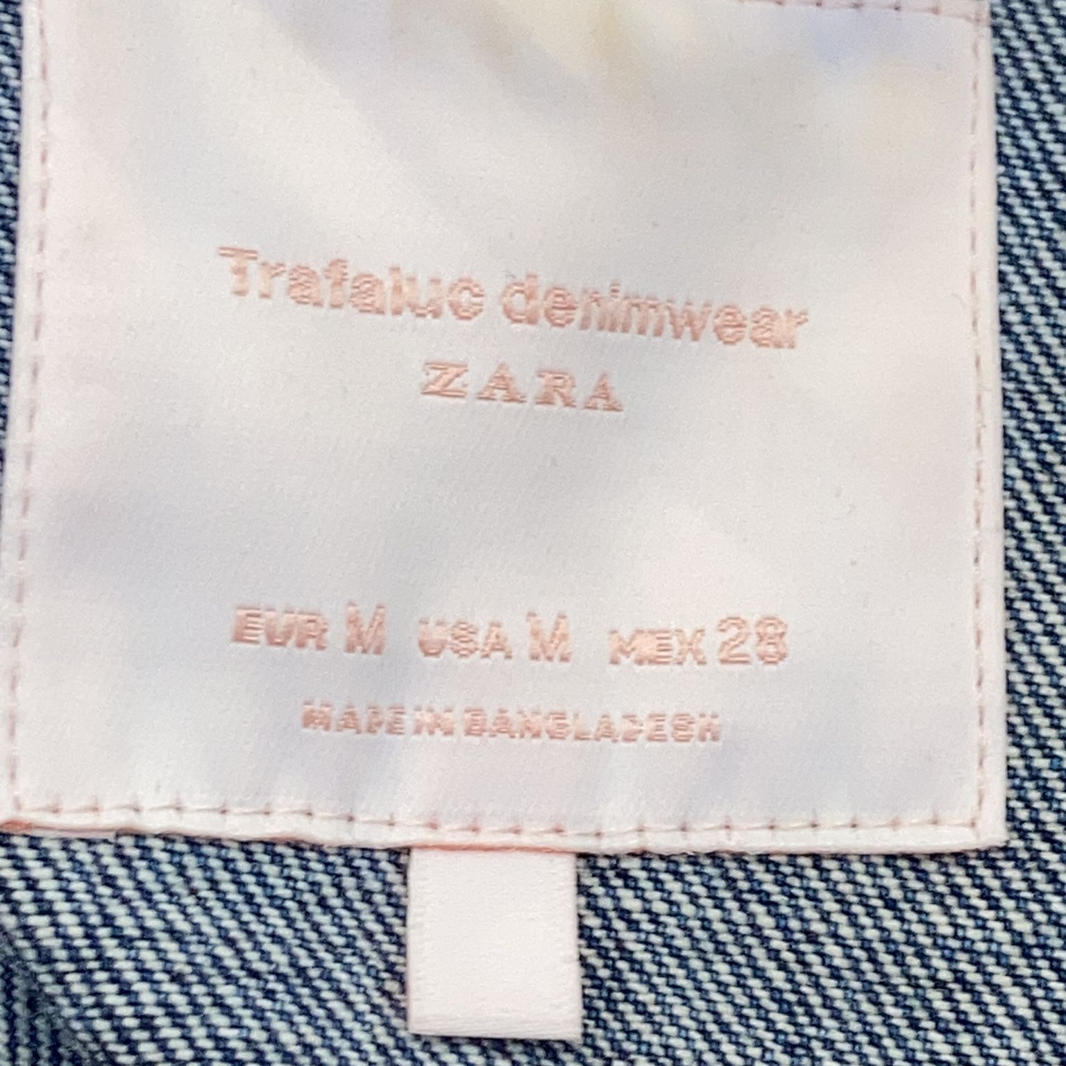 Zara Trafaluc Denim Wear