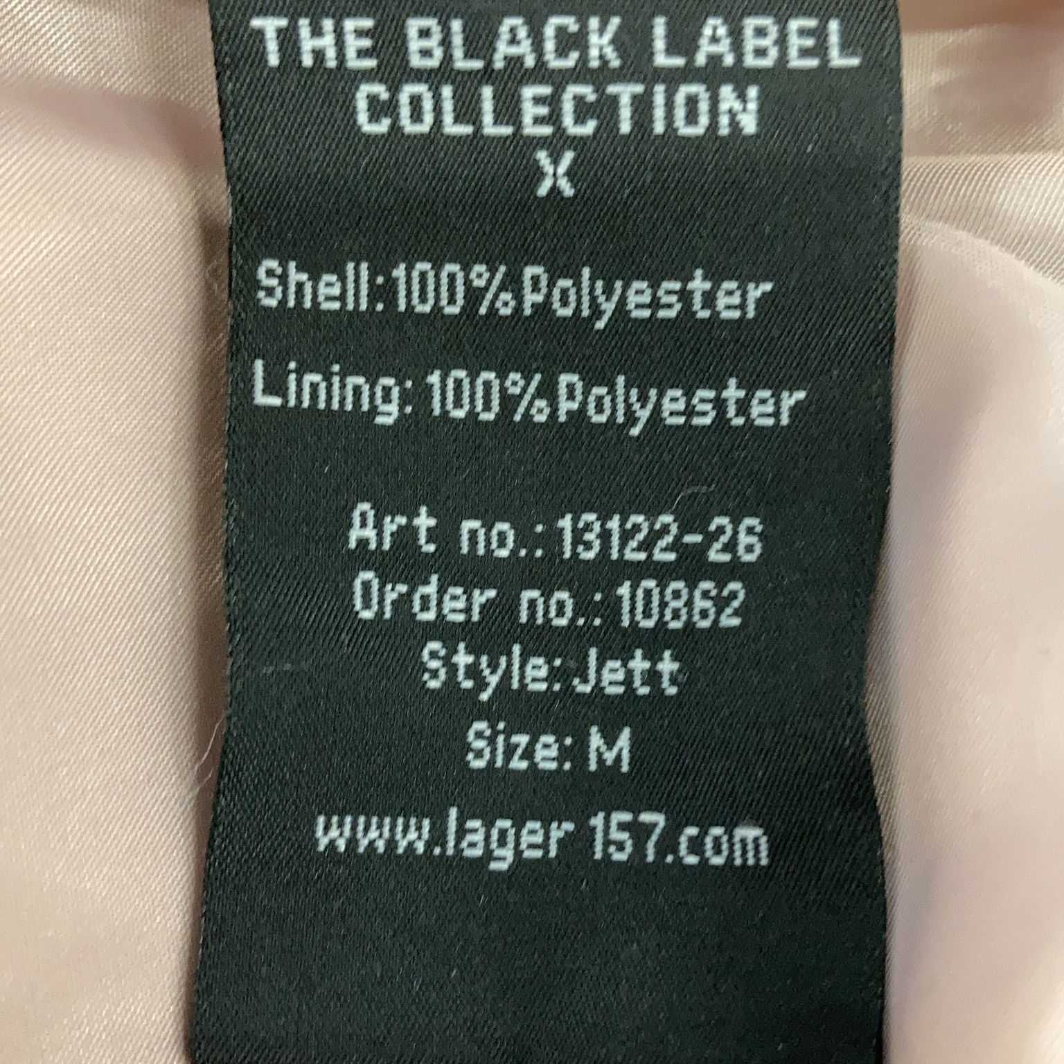 The Black Label Collection Lager 157