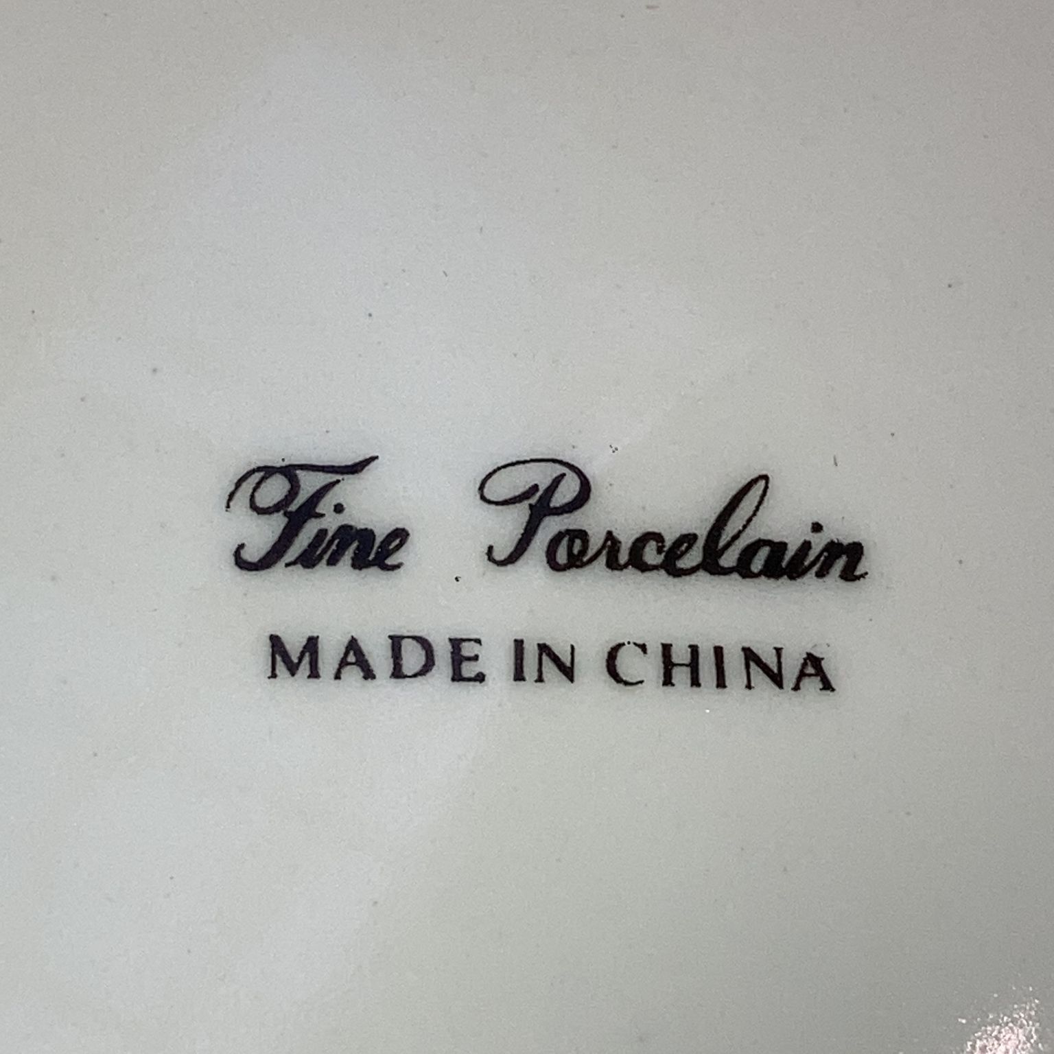 Fine Porcelain