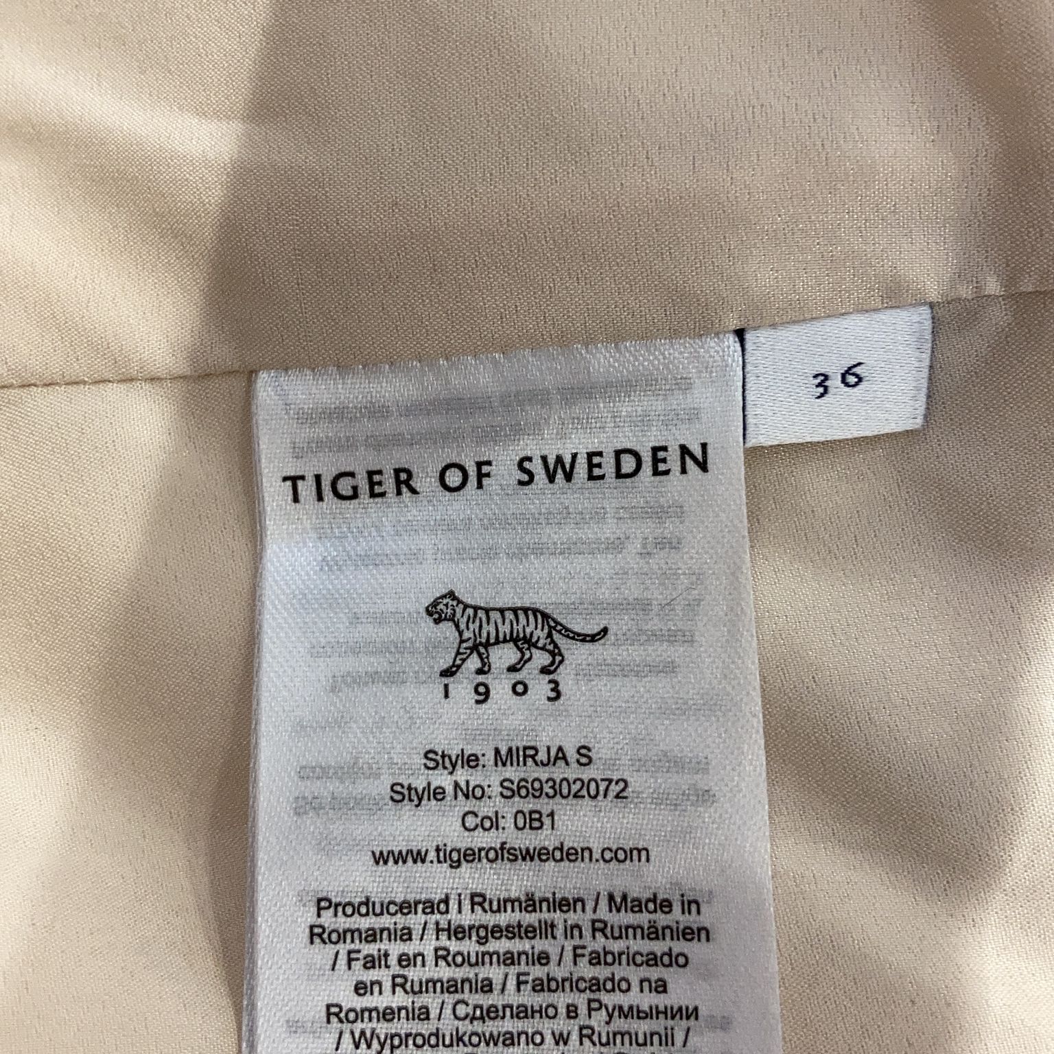 Tiger of Sweden