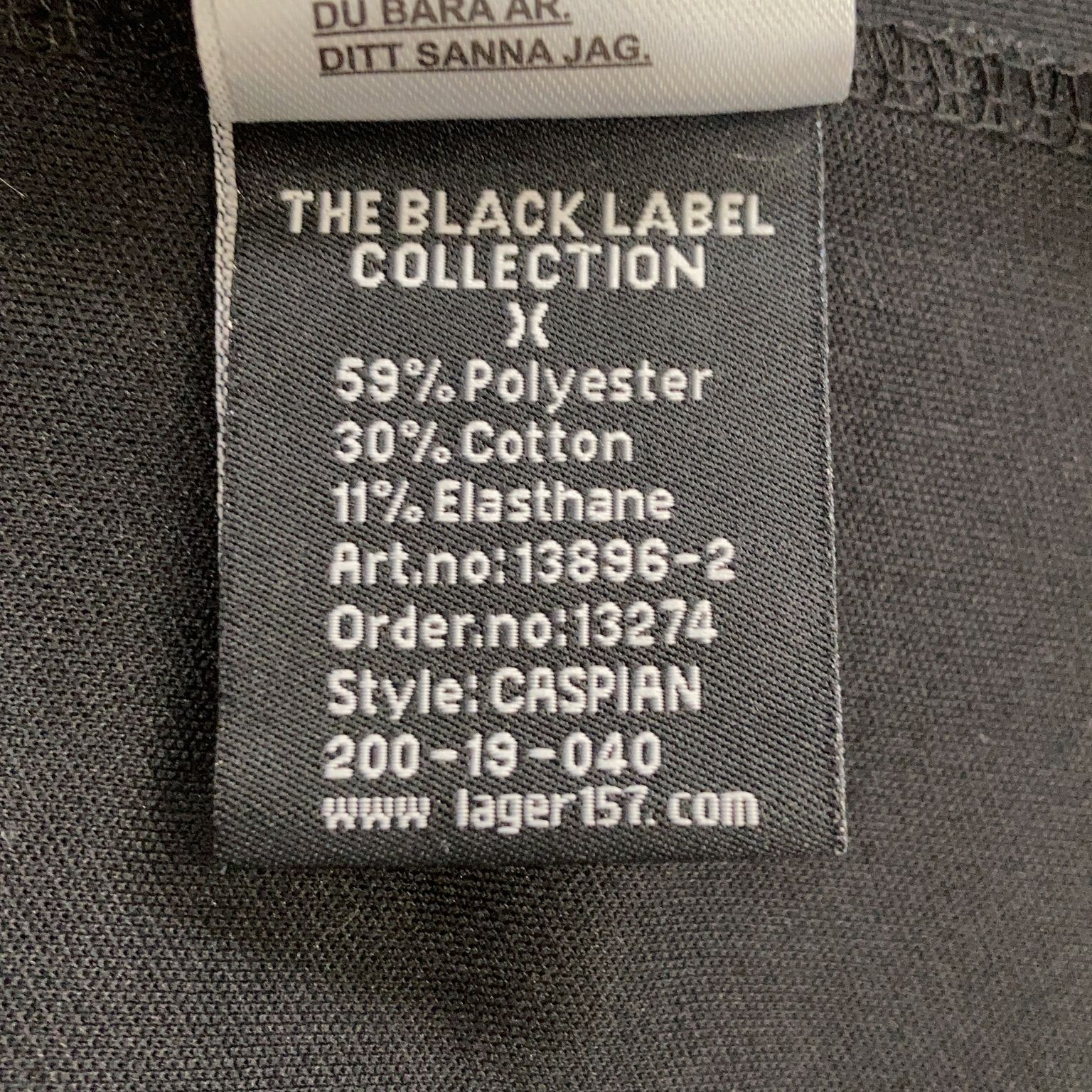 The Black Label Collection Lager 157