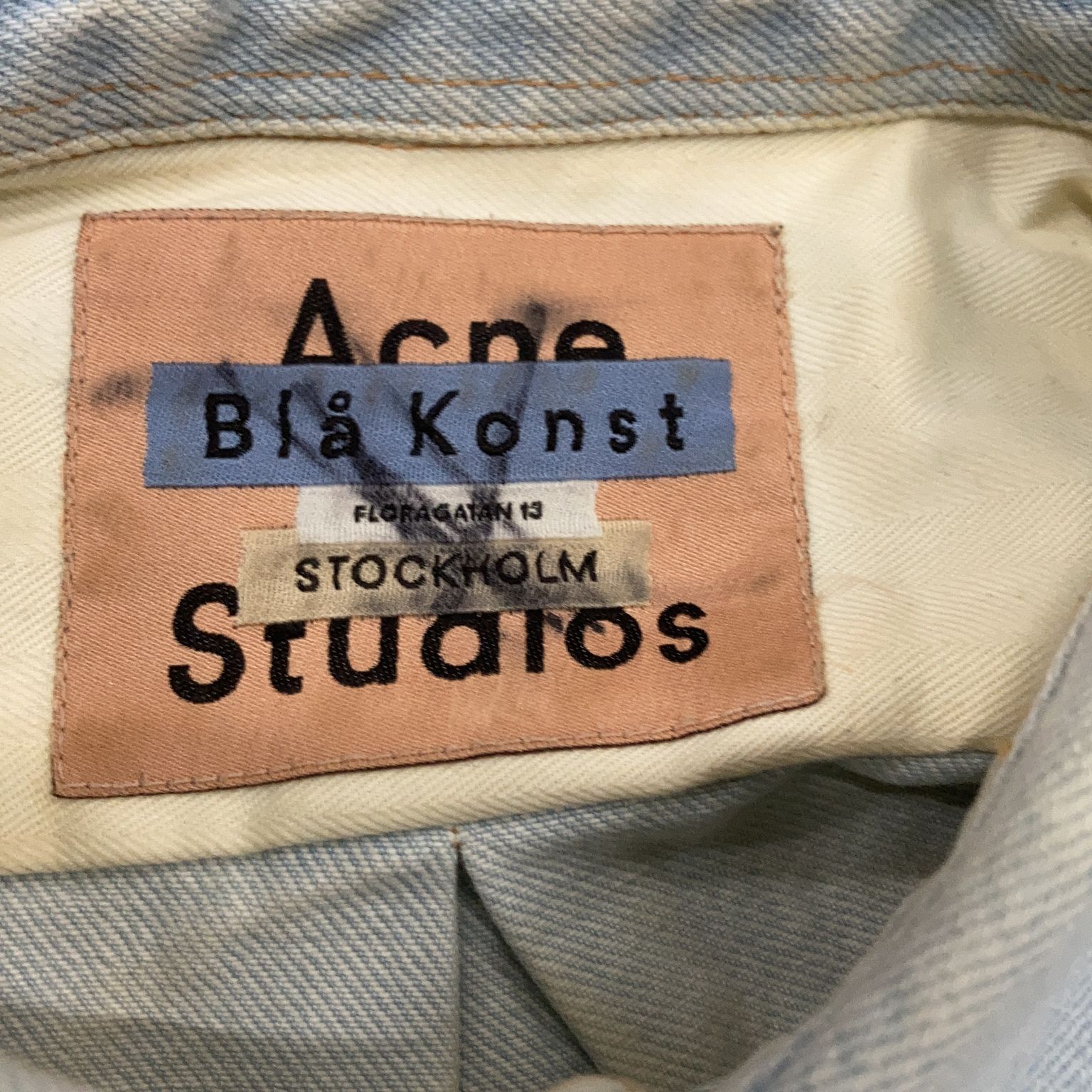 Acne Studios Blå Konst