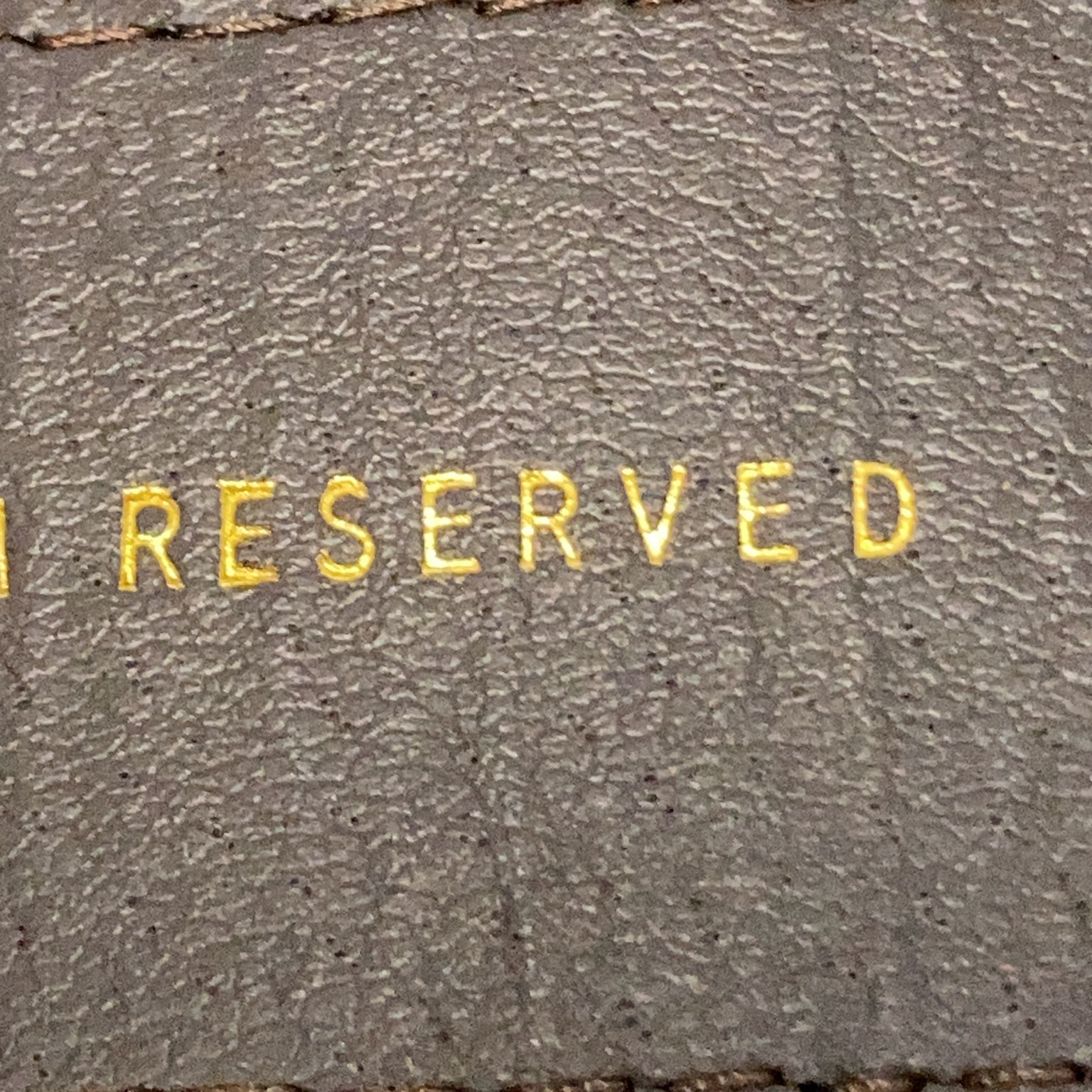 Reserved