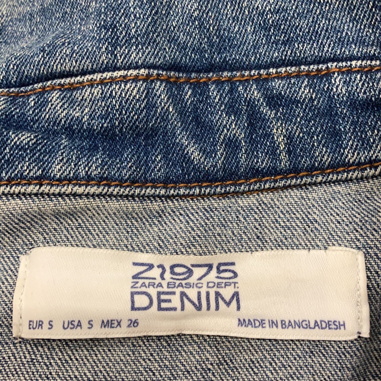 Zara Basic Z1975 Denim