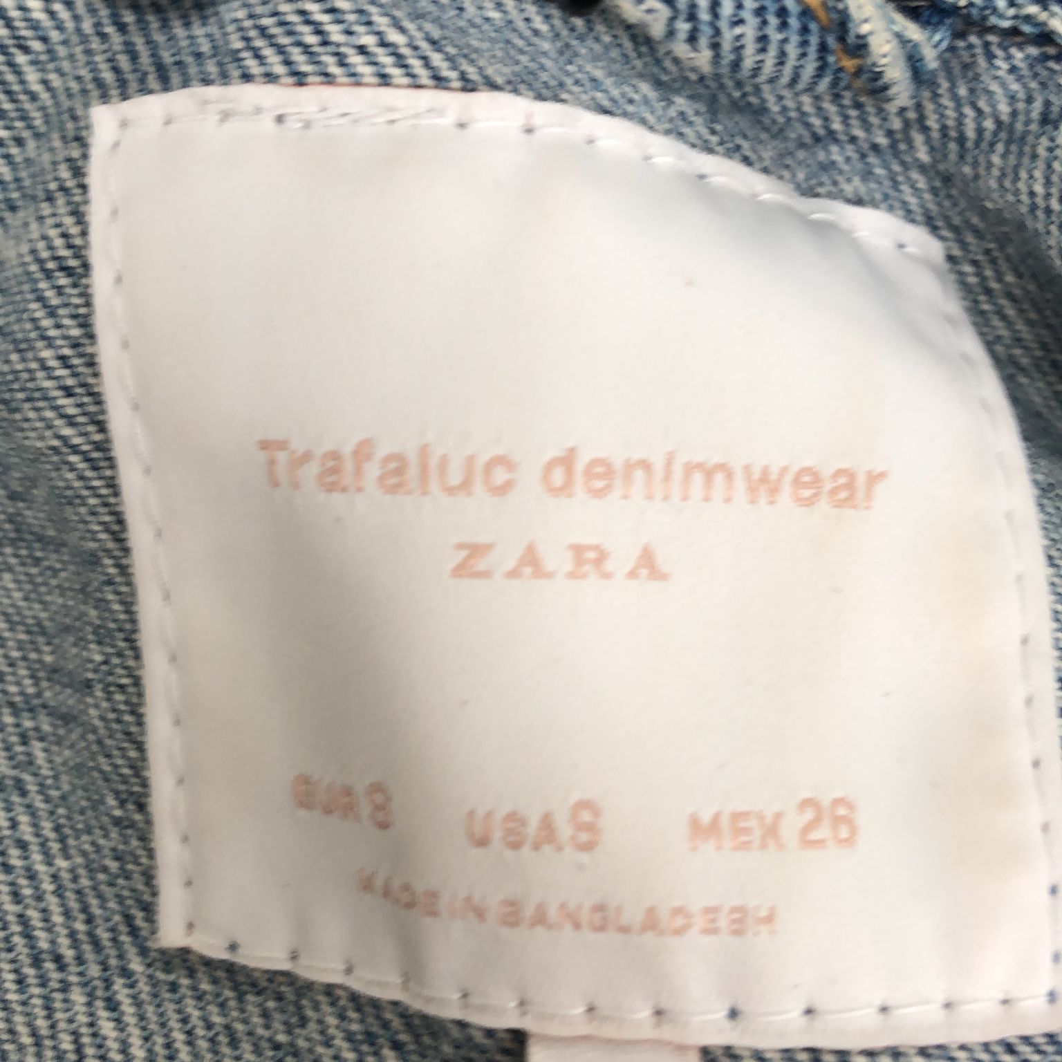 Zara Trafaluc Denim Wear