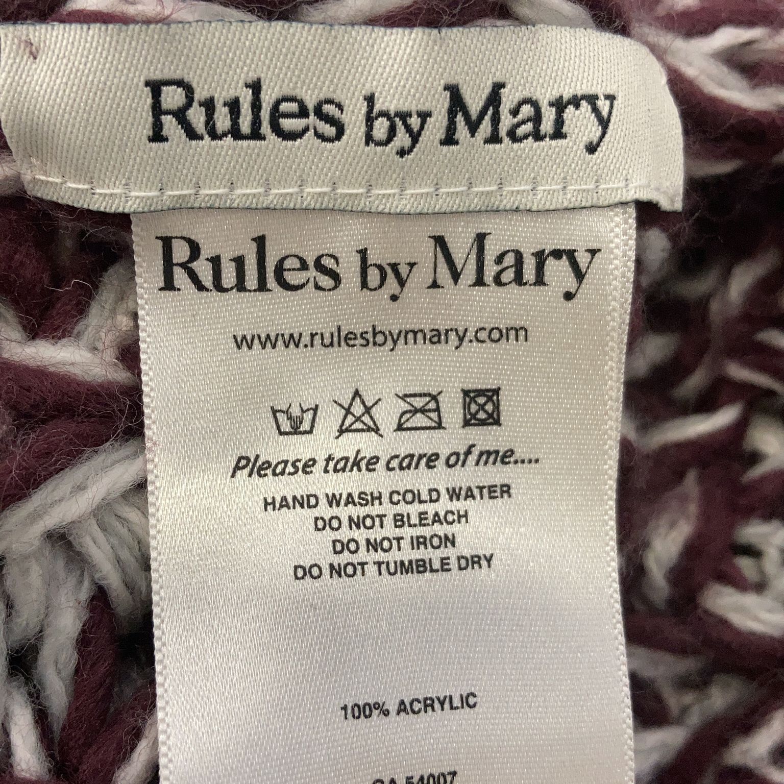 Rules by Mary