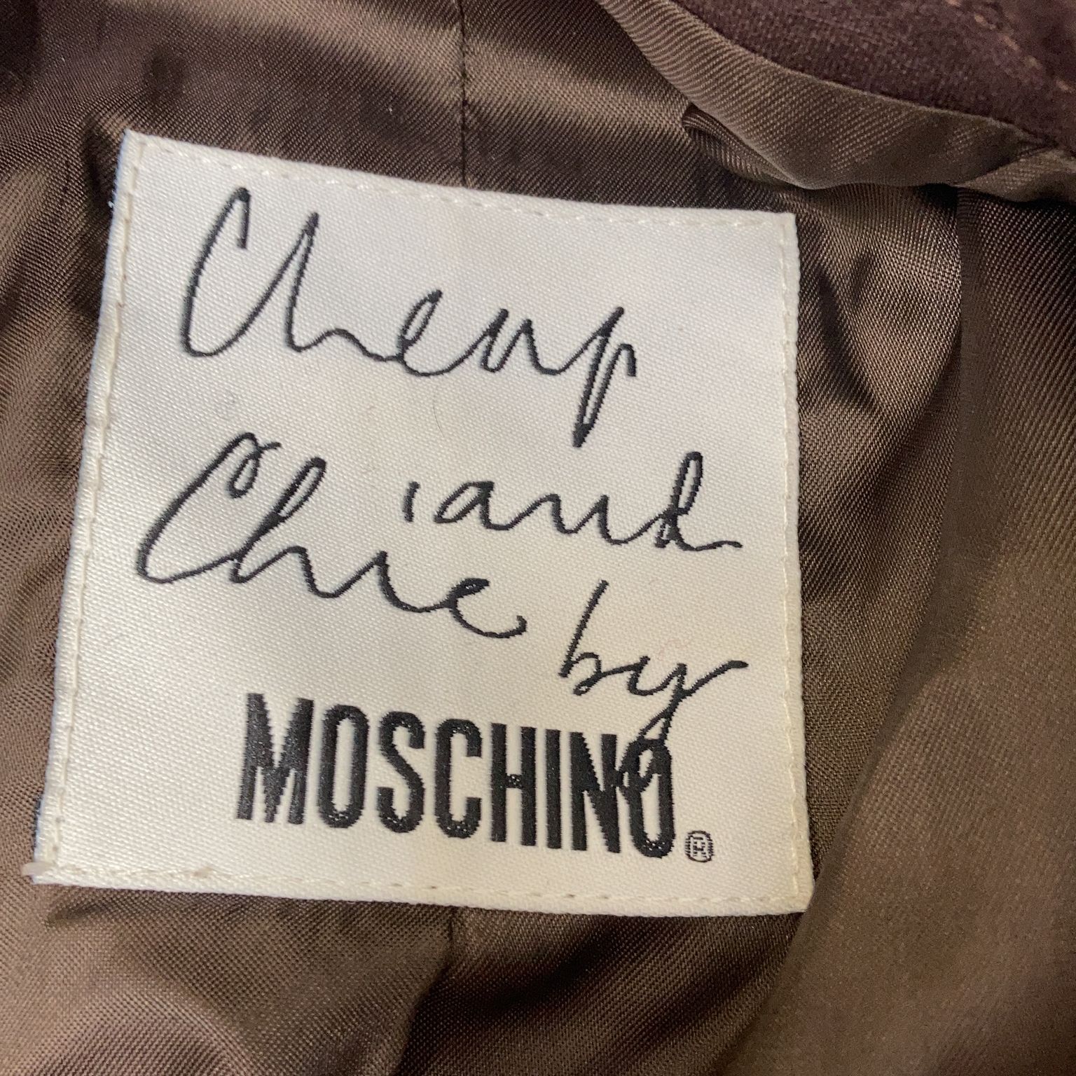 Cheap and Chic by Moschino