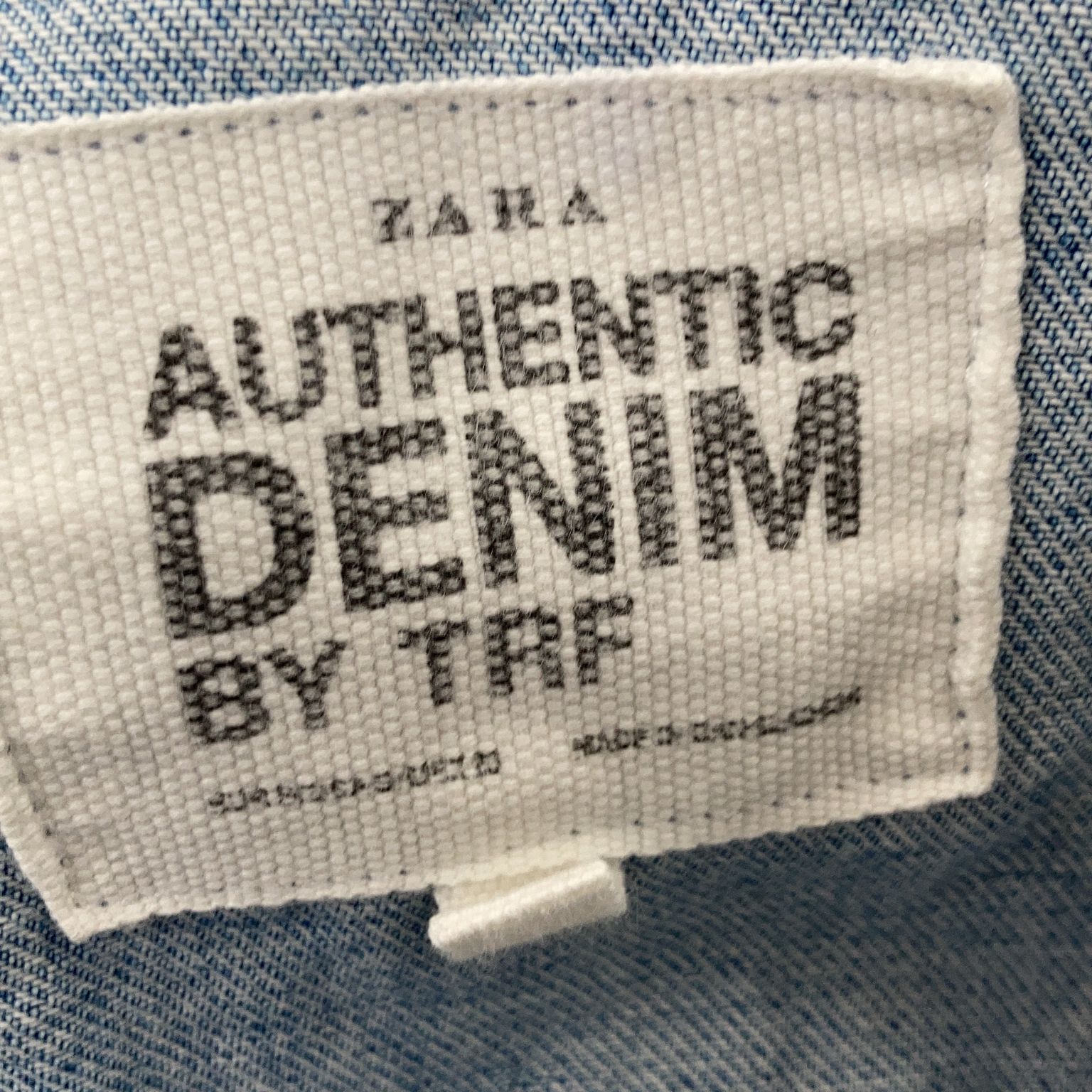 Zara Authentic Denim by TRF