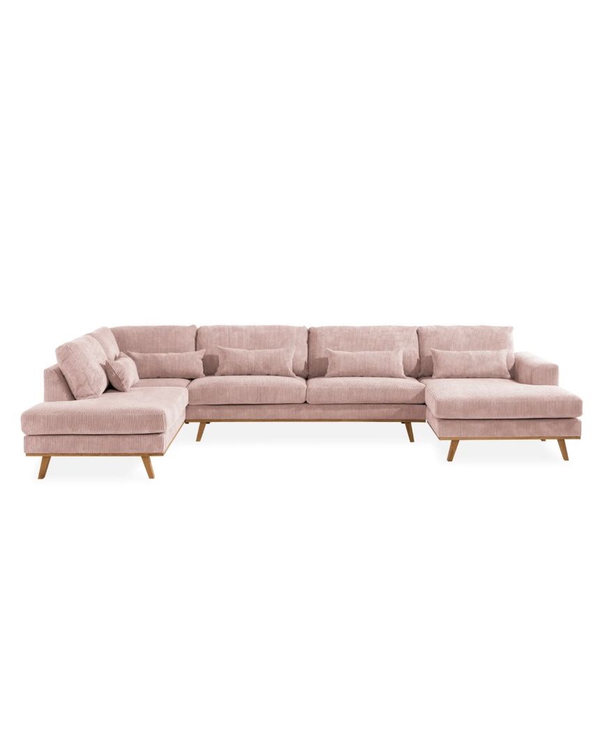 Pastellrosa sofa