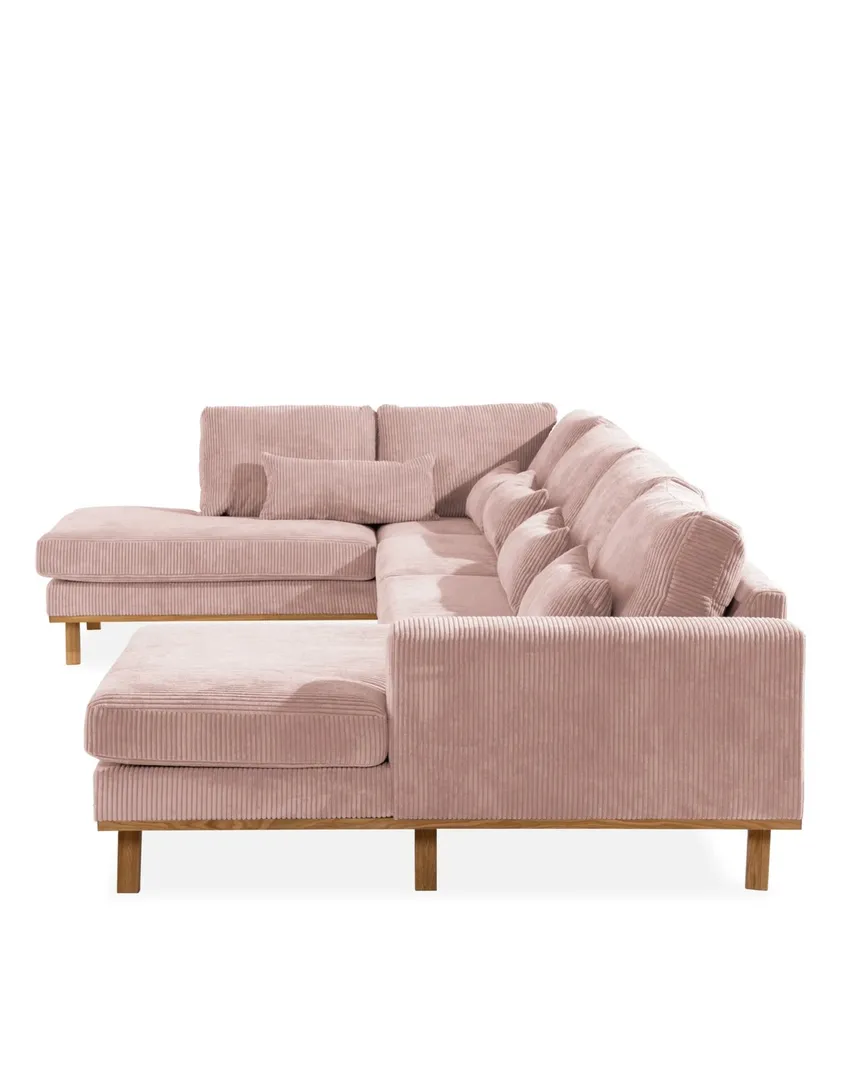 Pastellrosa sofa