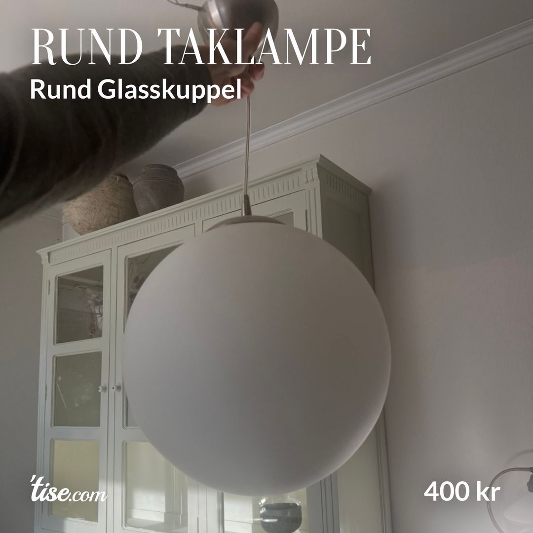 Rund taklampe