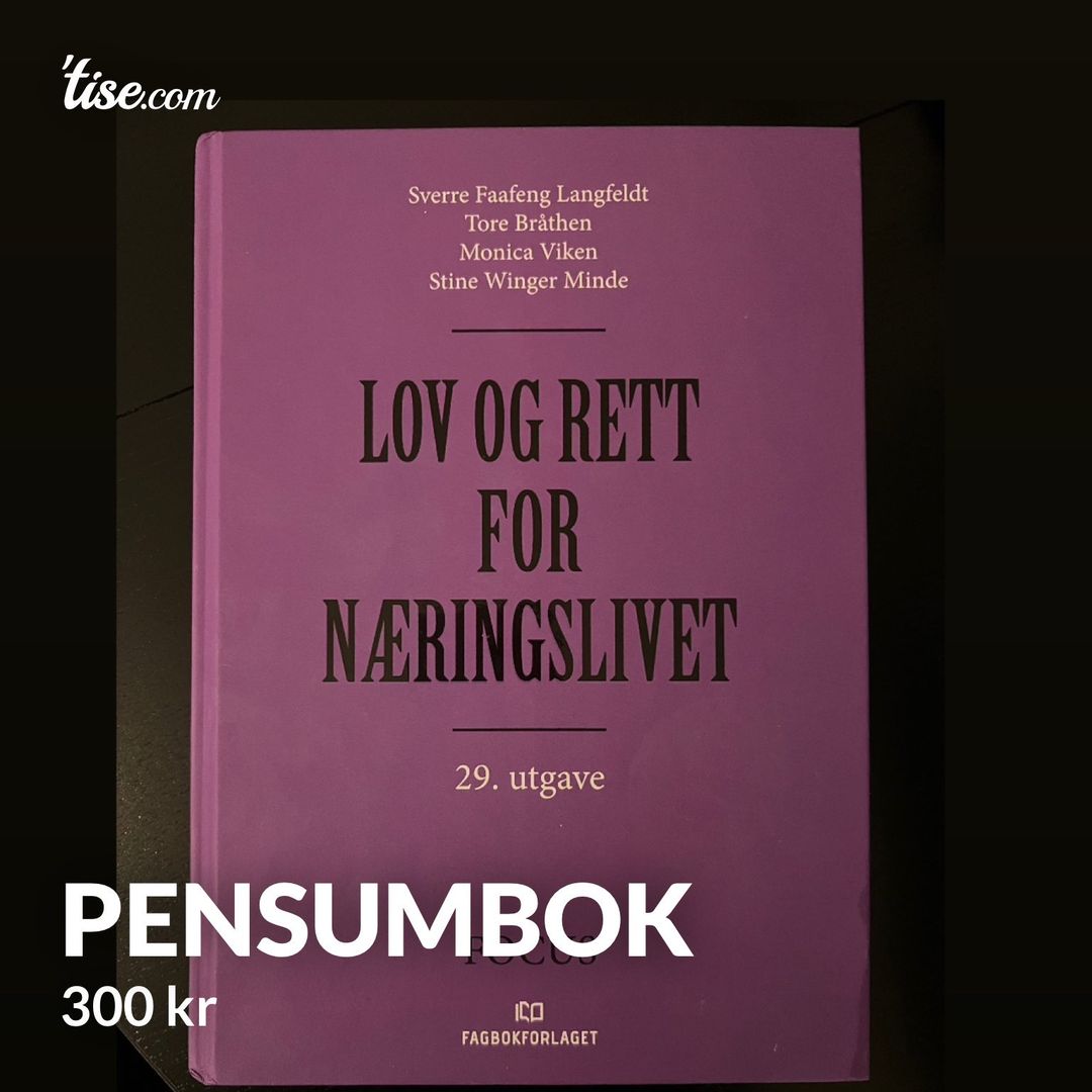 Pensumbok