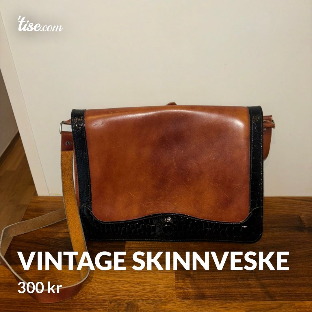 Vintage skinnveske