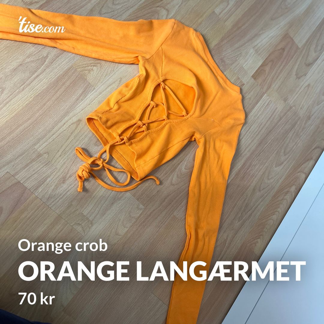 Orange langærmet