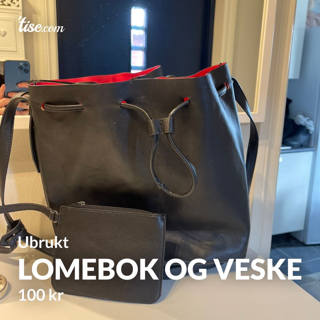 Lomebok og veske