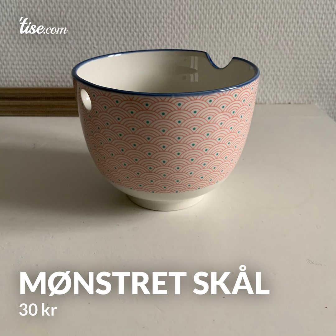 Mønstret skål