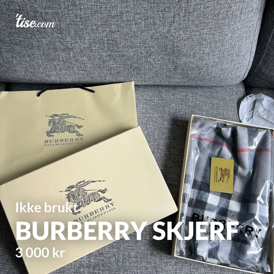 burberry skjerf