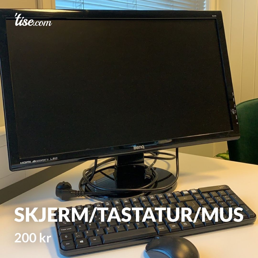 Skjerm/tastatur/mus