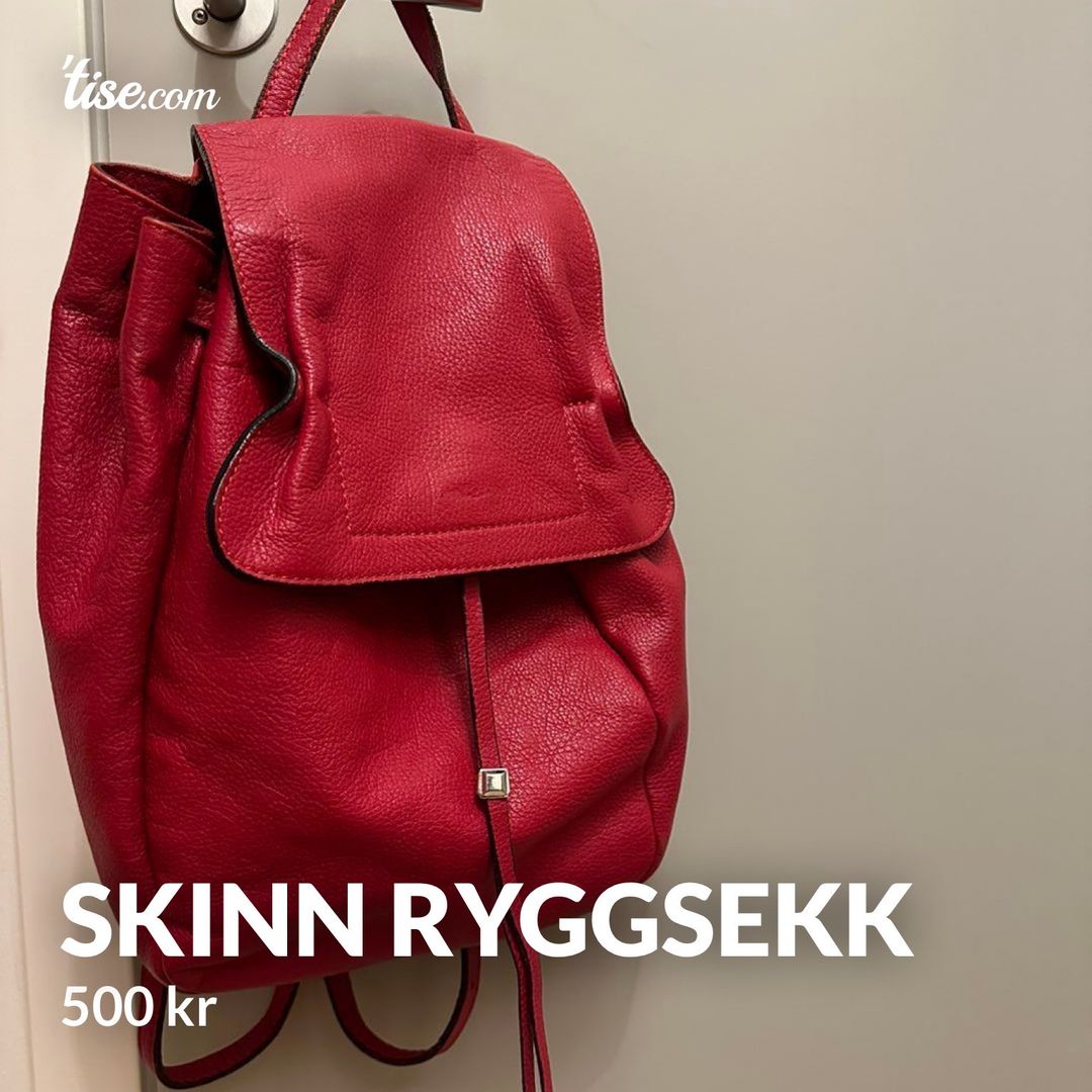 Skinn ryggsekk