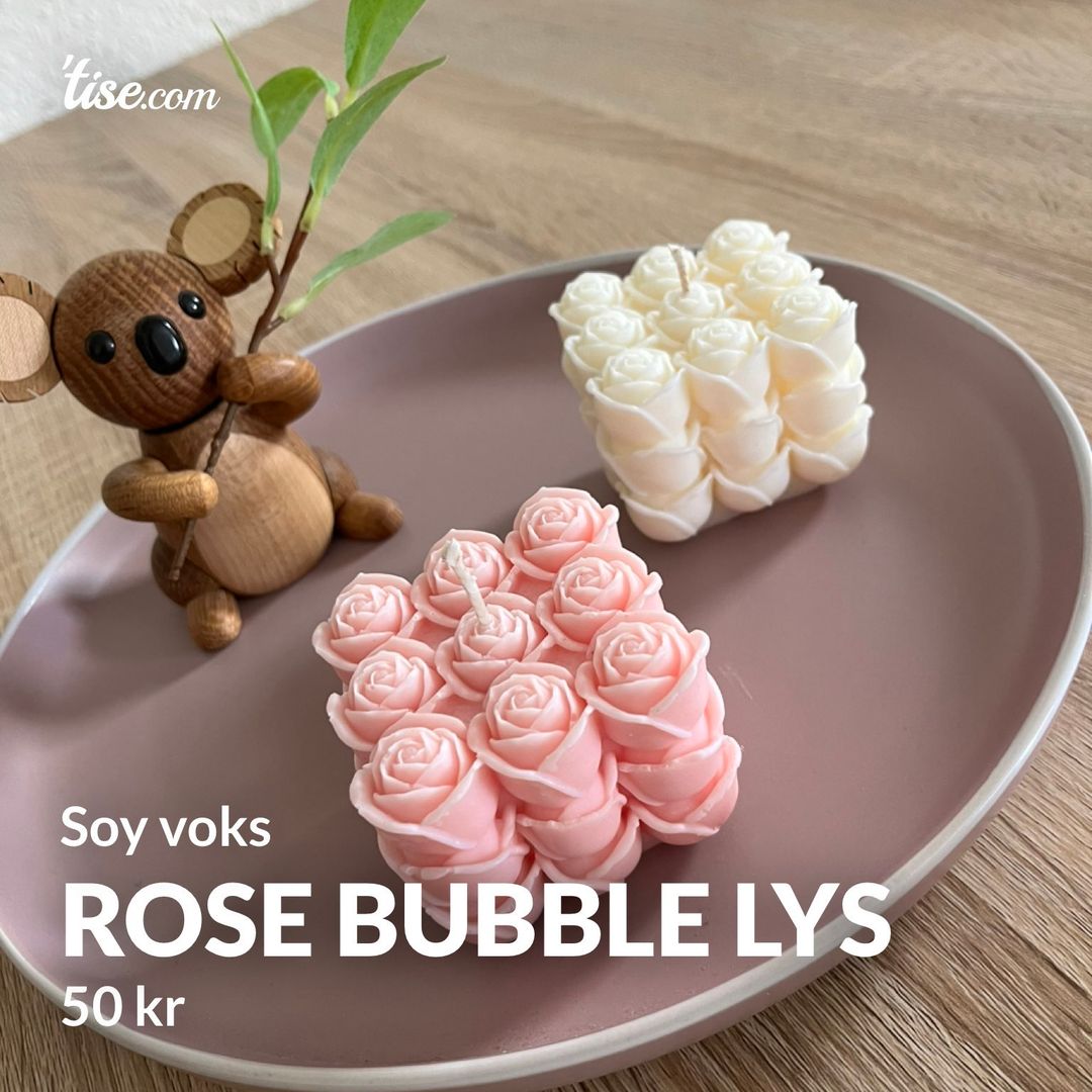 Rose bubble lys