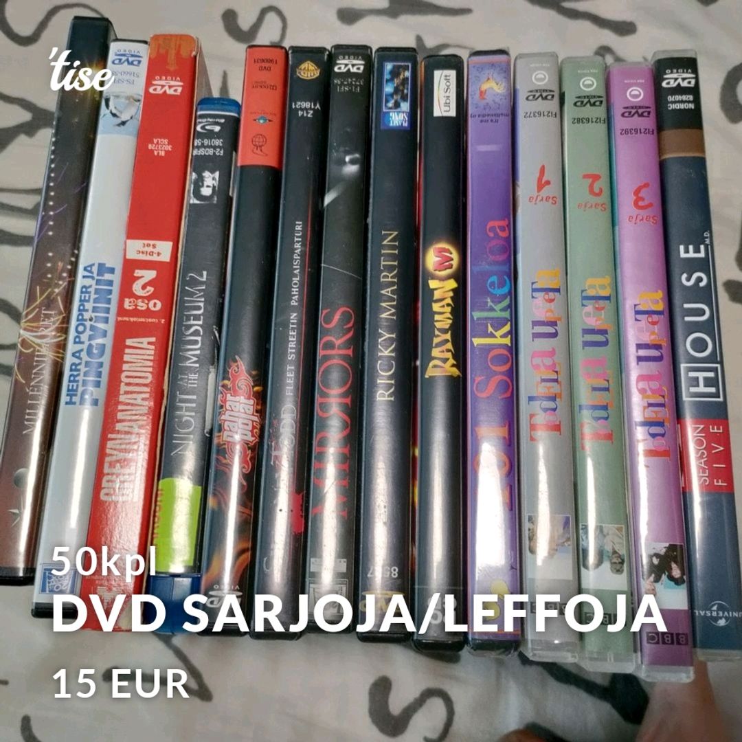 Dvd sarjoja/leffoja