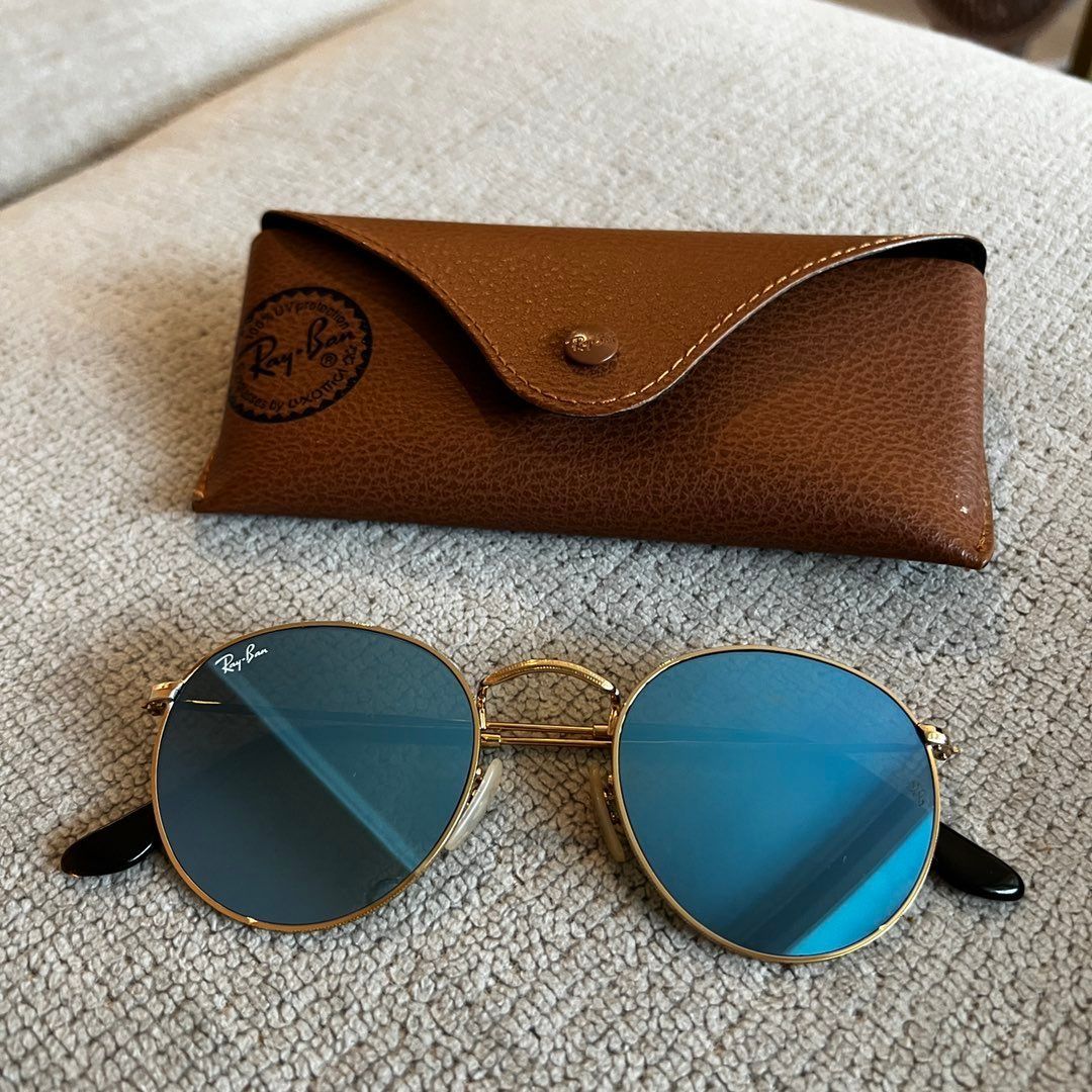 Rayban round metal