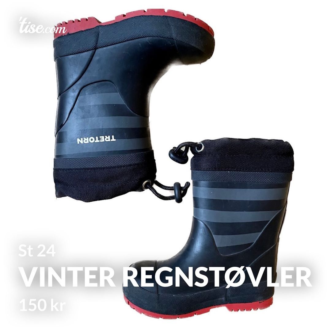 Vinter regnstøvler