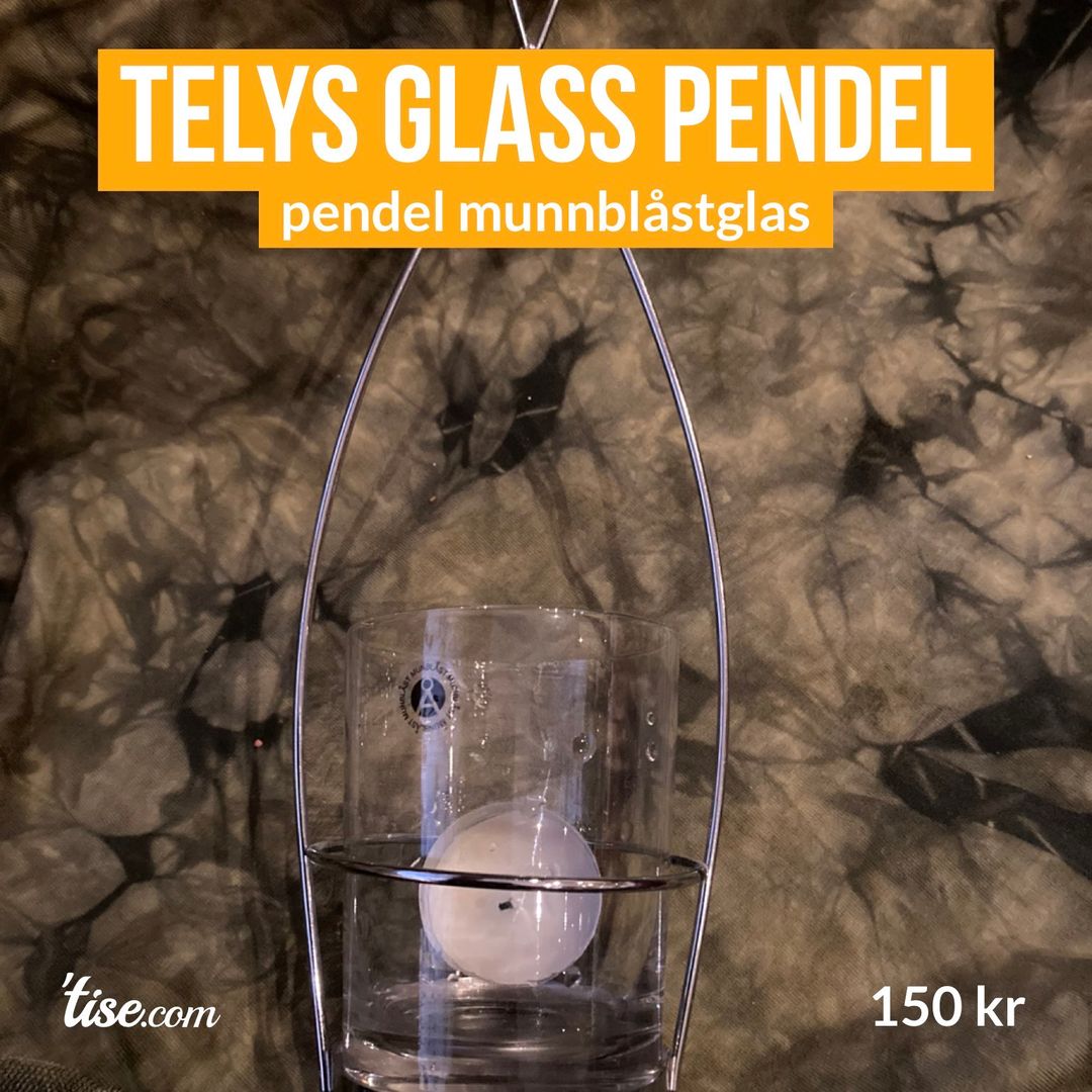 telys glass pendel