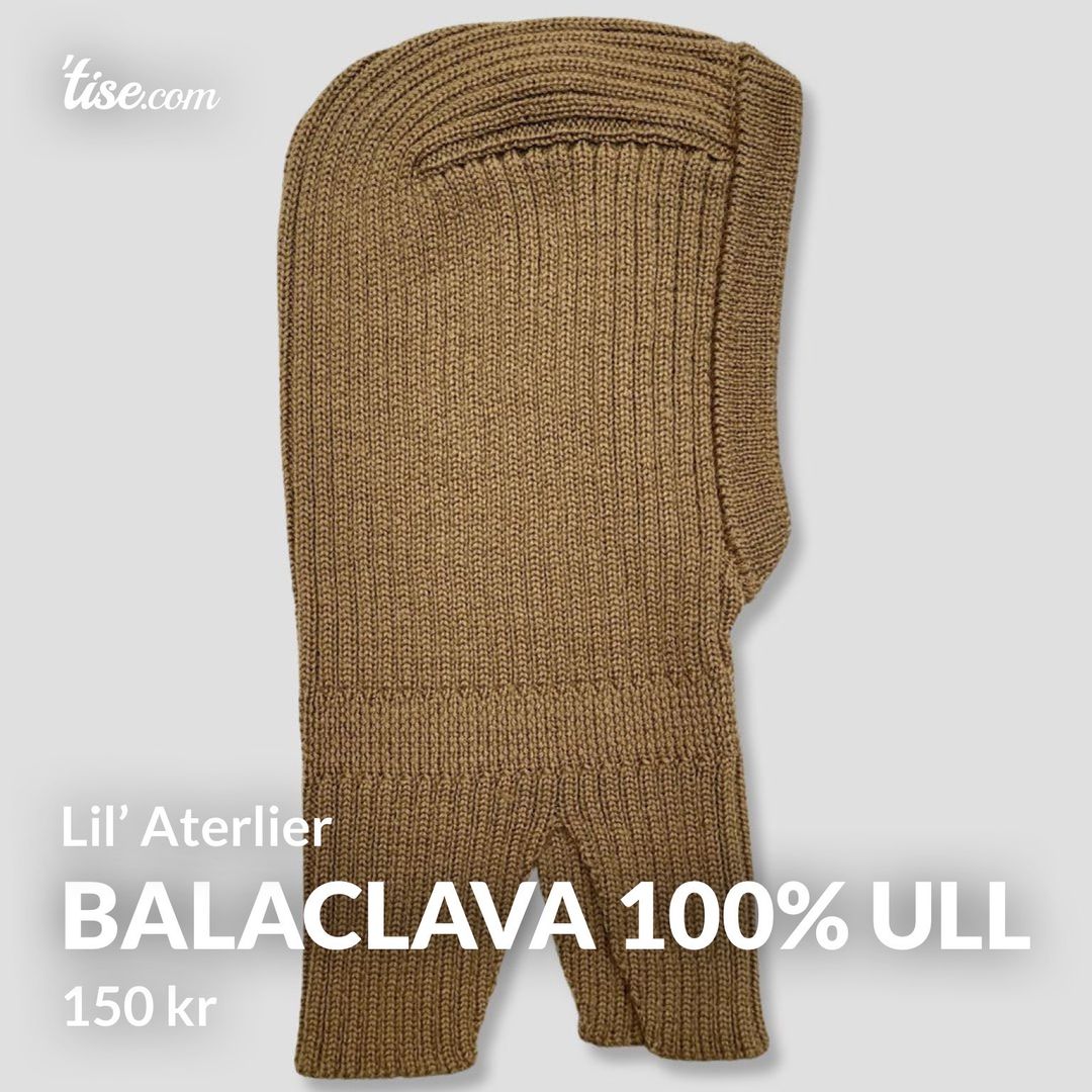 Balaclava 100% ull