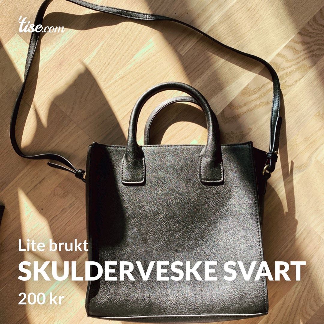 Skulderveske svart