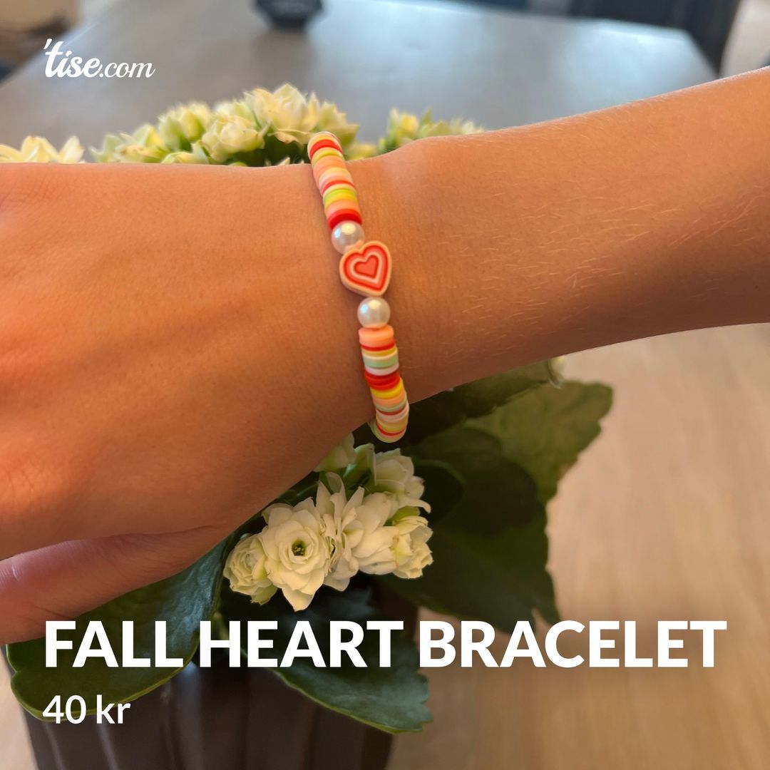 Fall Heart Bracelet